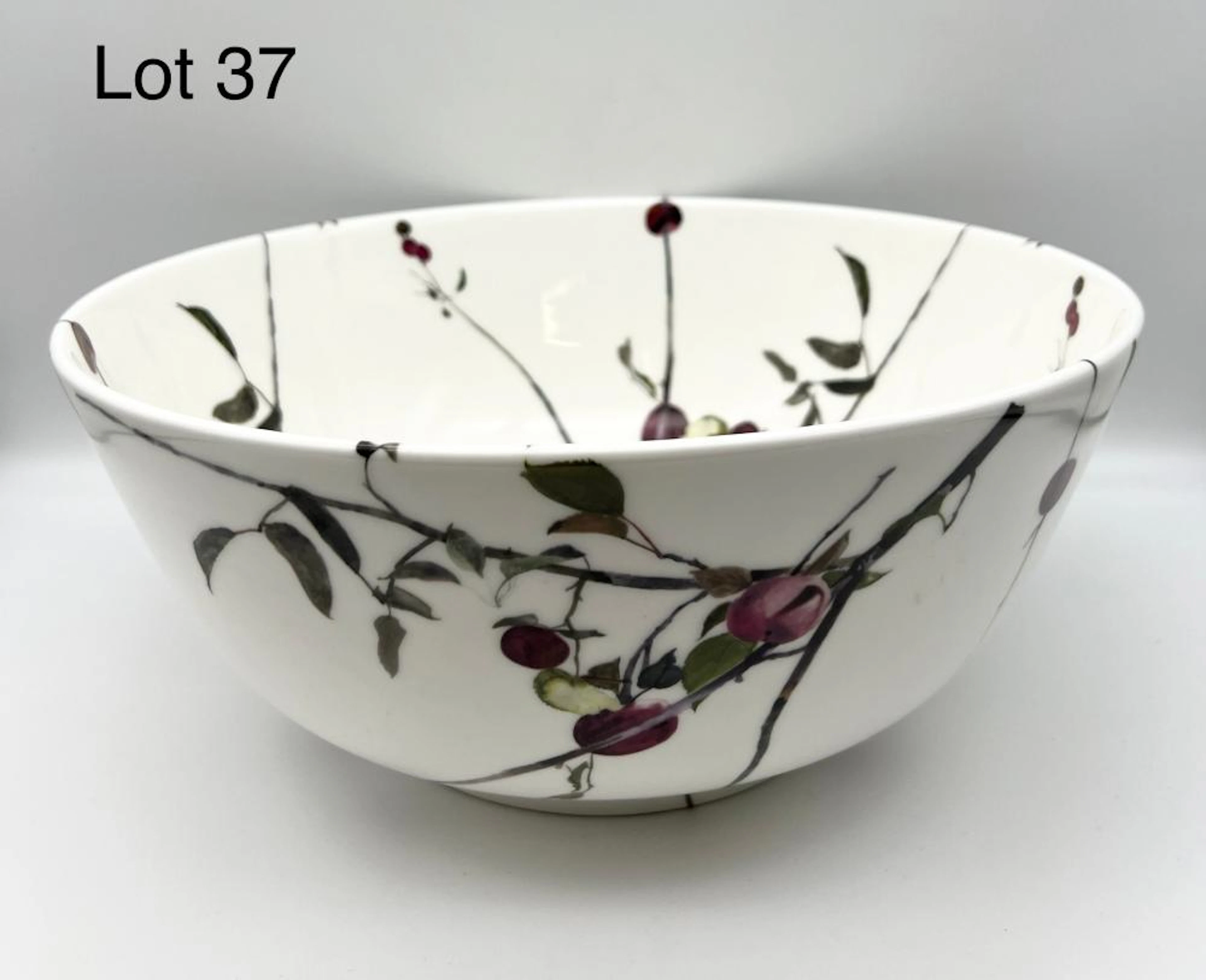 Signed Andrew Wyeth Royal Doulton Cherry Center Bowl