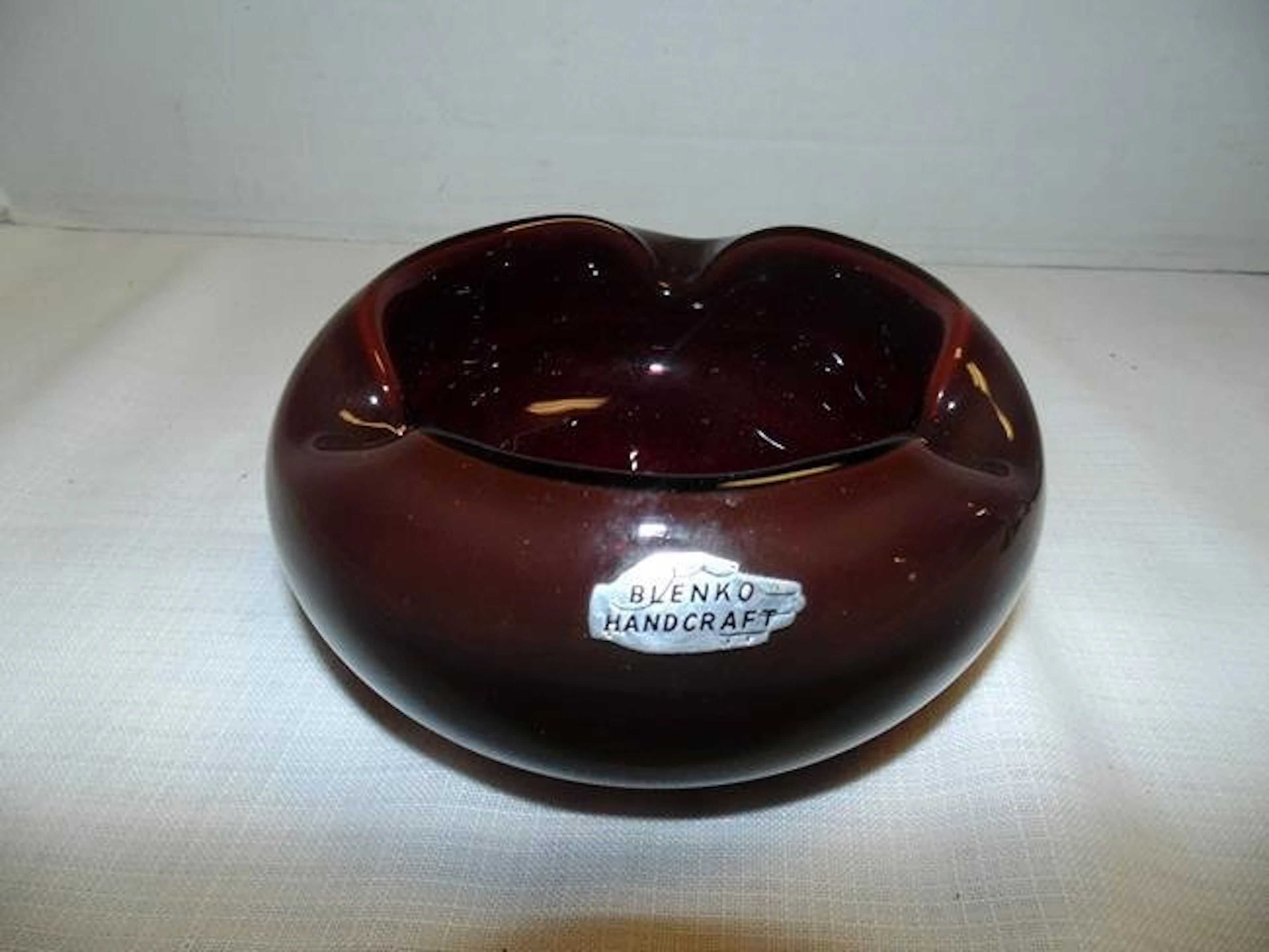 Red Blinko Glass Bowl