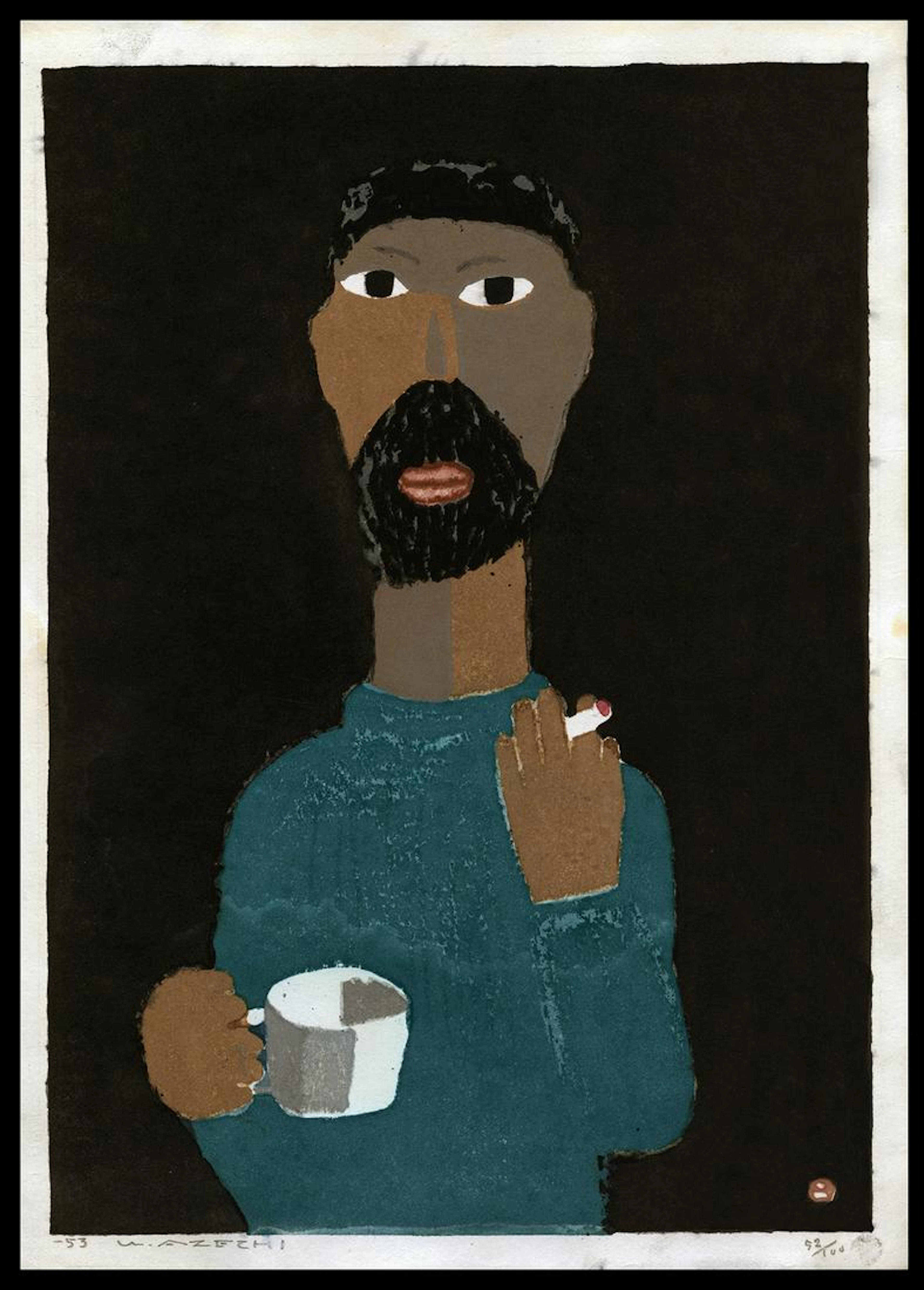 Umetaro Azechi Woodblock - Mountain Guide No.1