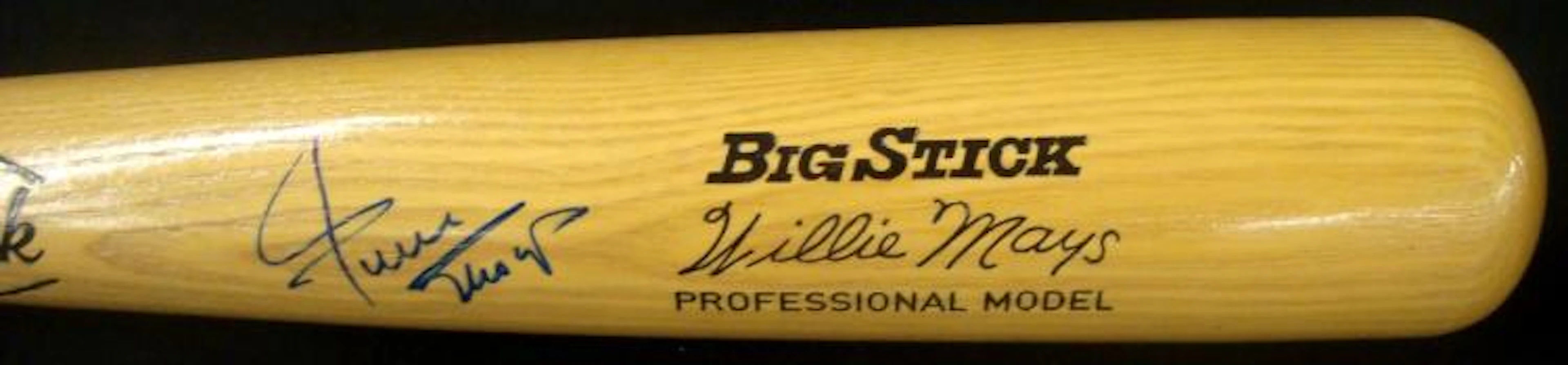 Willie Mays Autographed Adirondack Big Stick Bat