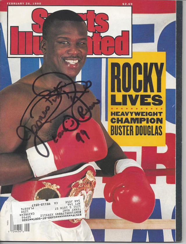 Buster Douglas Autographed 1990 Sports Illustrated Magazine