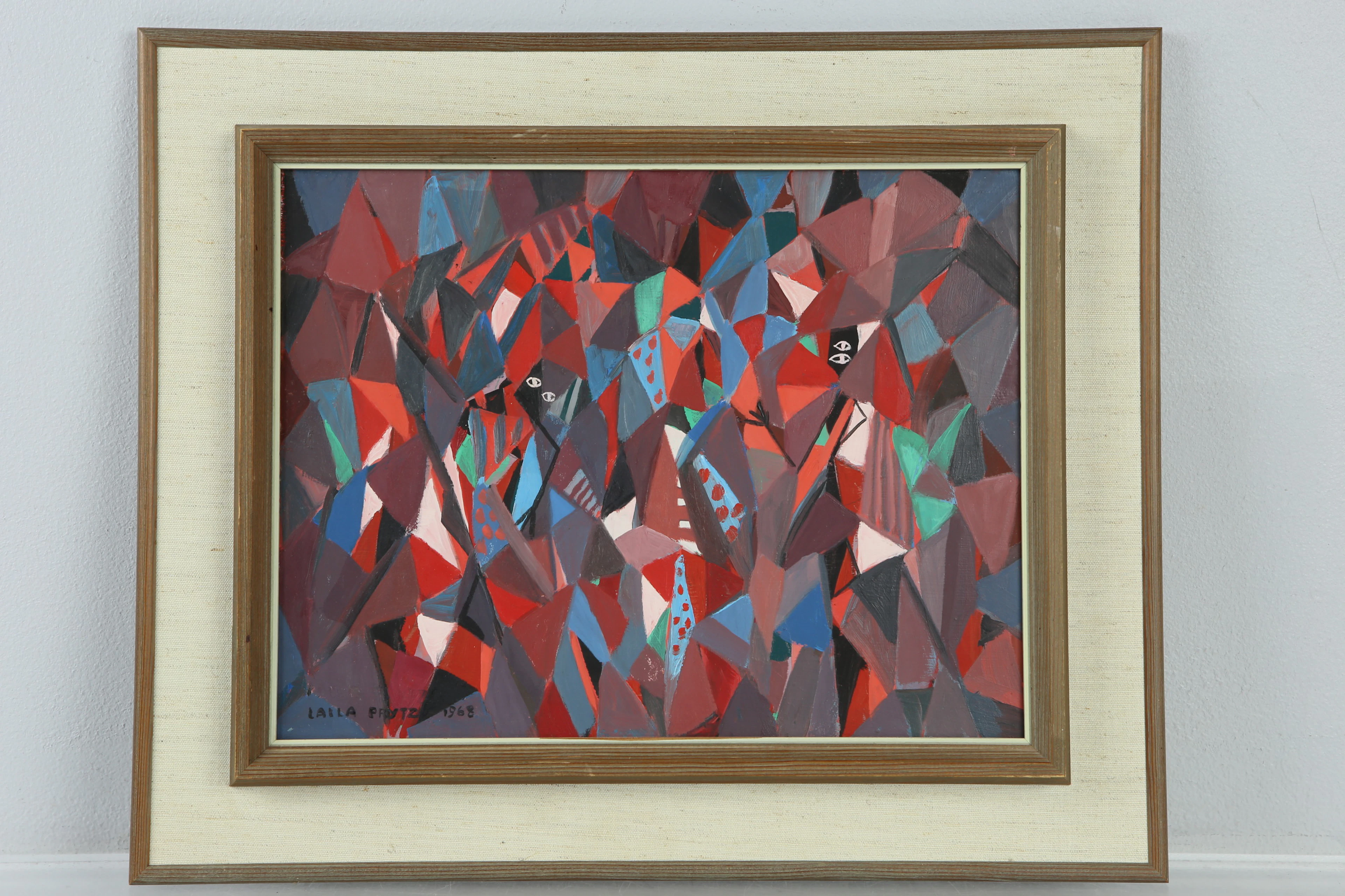 LAILA PRYTZ (1907-1982), olja på pannå, "Paris 1966-1968"