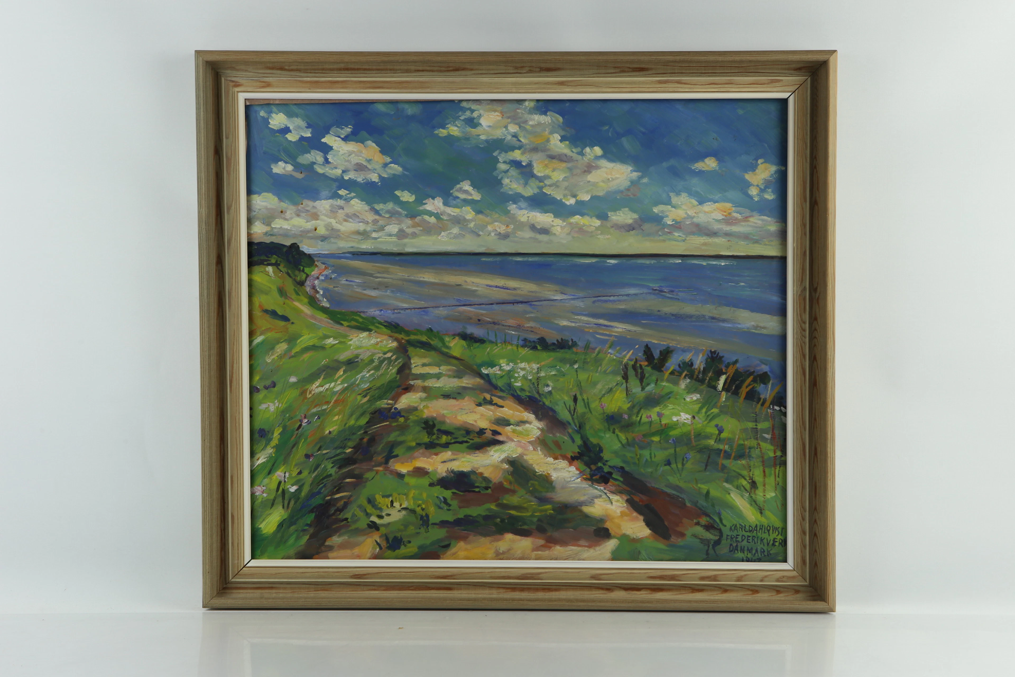 KARL DAHLQVIST (1900-1971), oljemålning på pannå