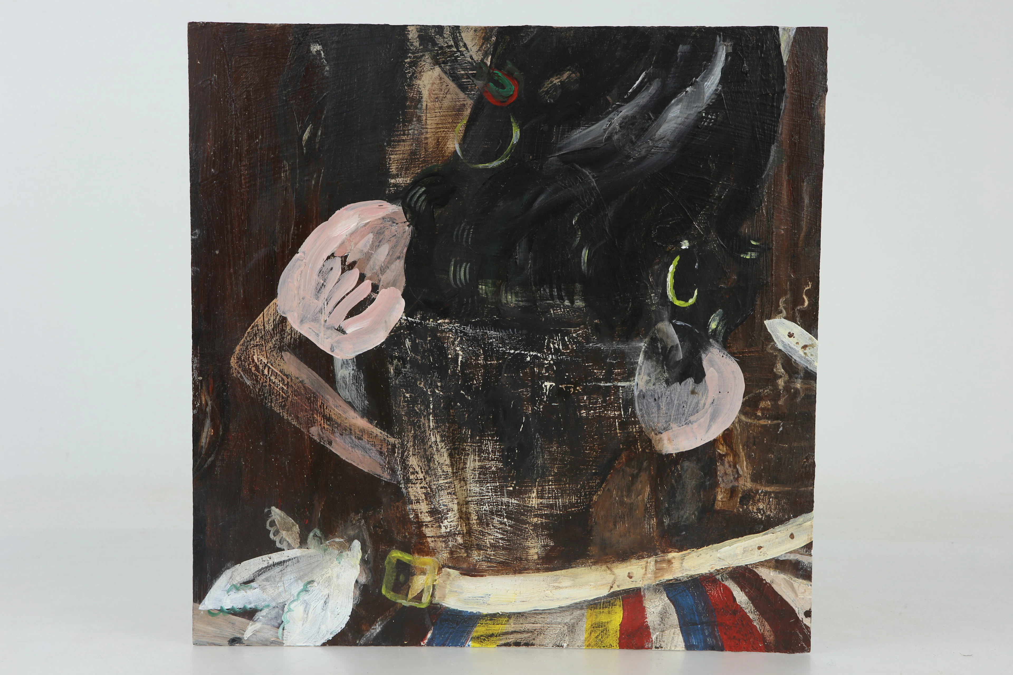 HELENE BILLGREN (1952), akryl på MDF "sen dans"