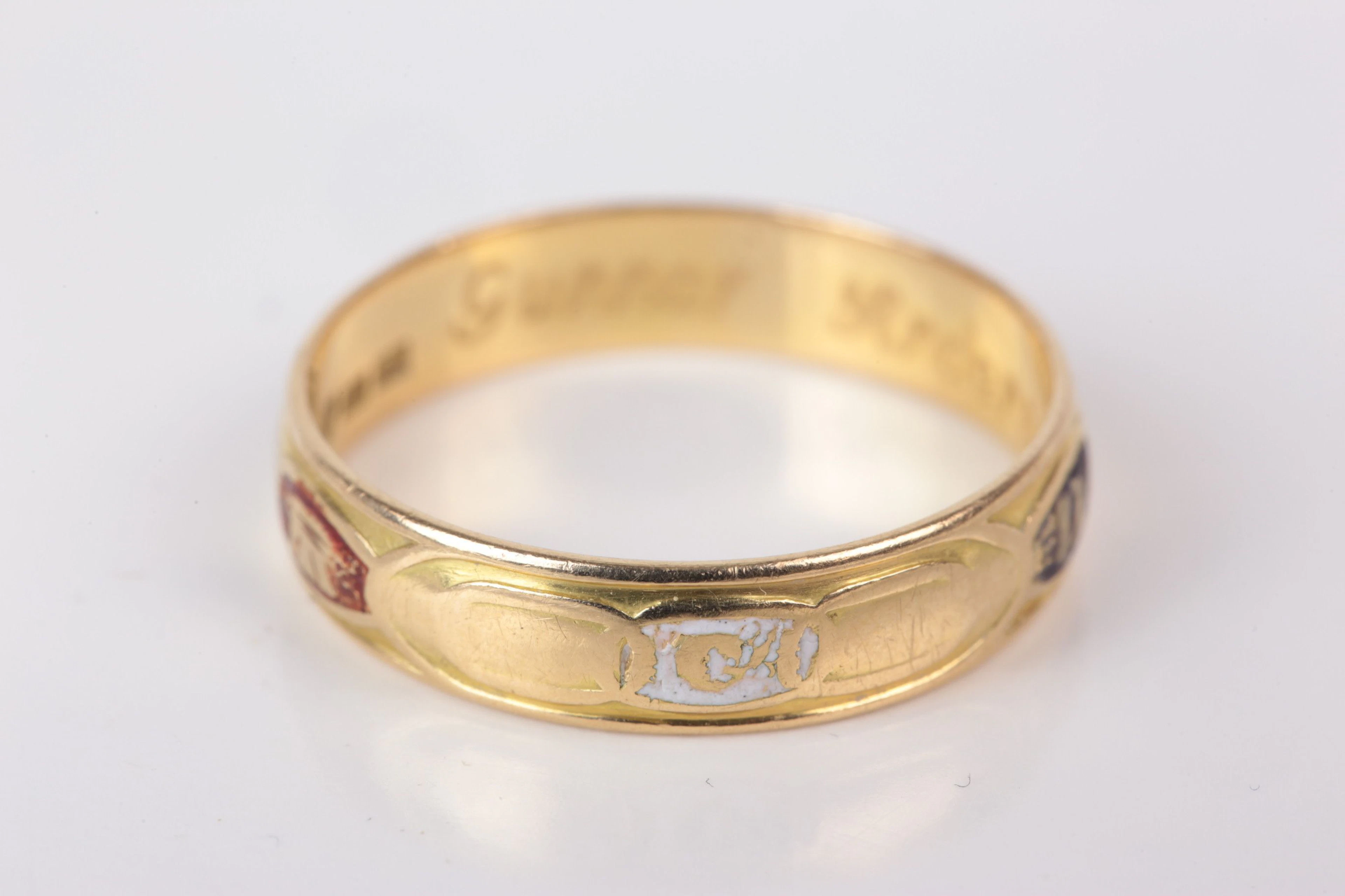 FRIMURARRING, guld, 18 k, ca 5,5 g, Joh Petterssons Eftr AB, Stockholm, 1956