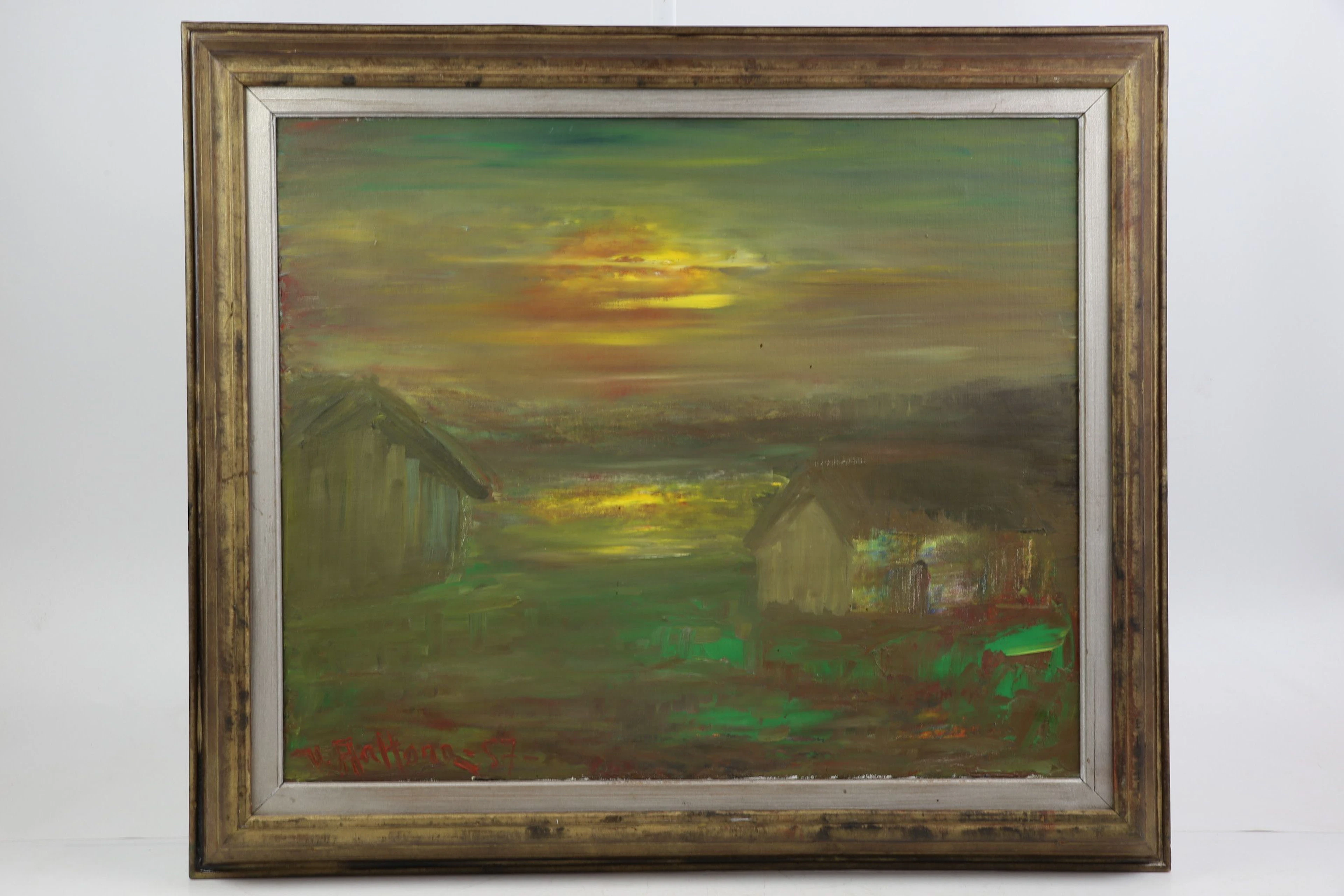VEIKKO AALTONA (1910-1990), olja på duk