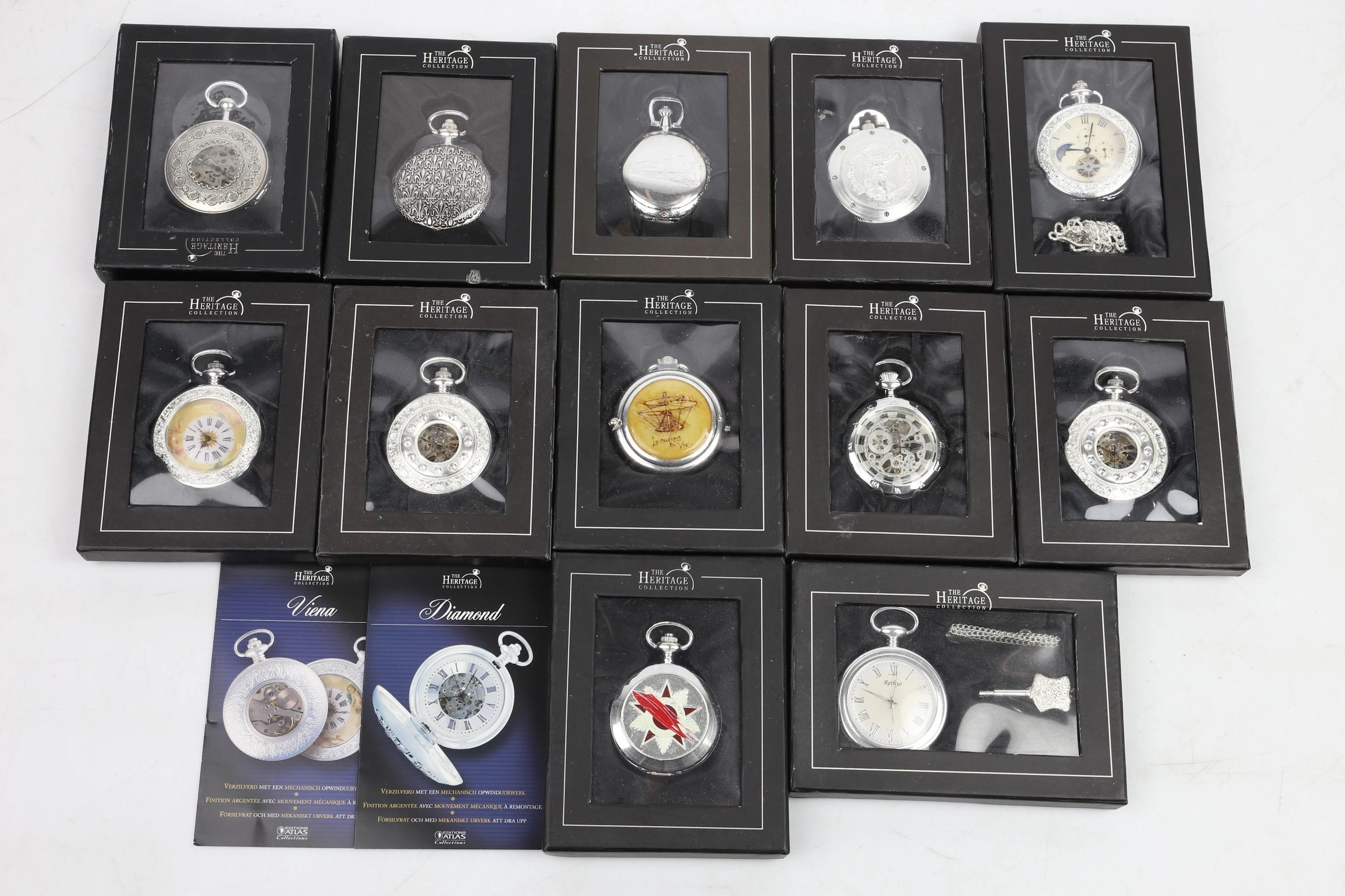 FICKUR, 12 st, "The Heritage Collection", mekaniska, Atlas Collection, 2000-tal