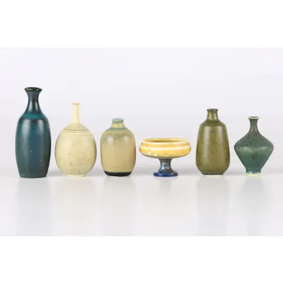 MINIATYRER, 6 st, bl.a. Elsa Söderberg, Gunnar Nylund, Karl Arthur ...