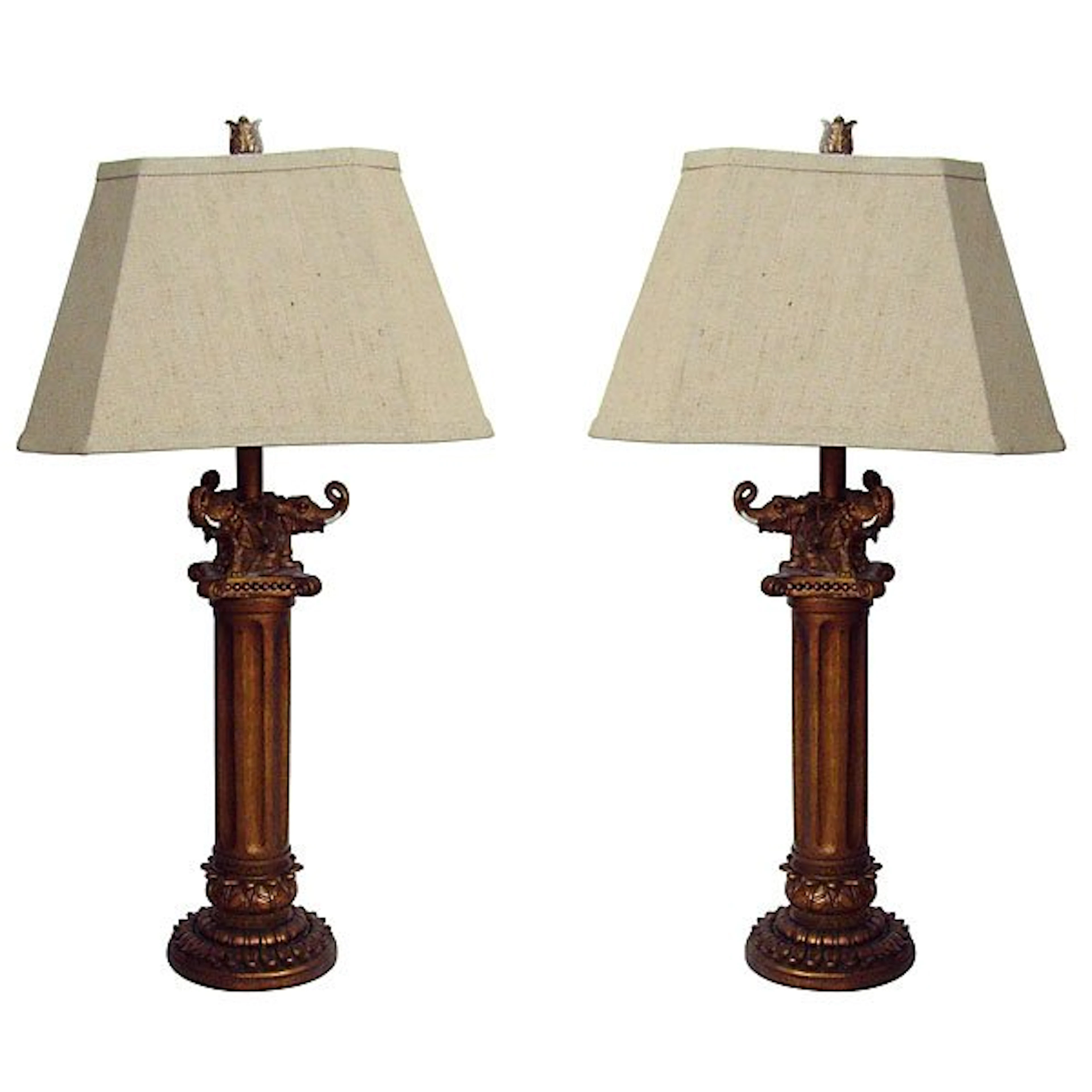Elephant Table Lamp - Set of 2