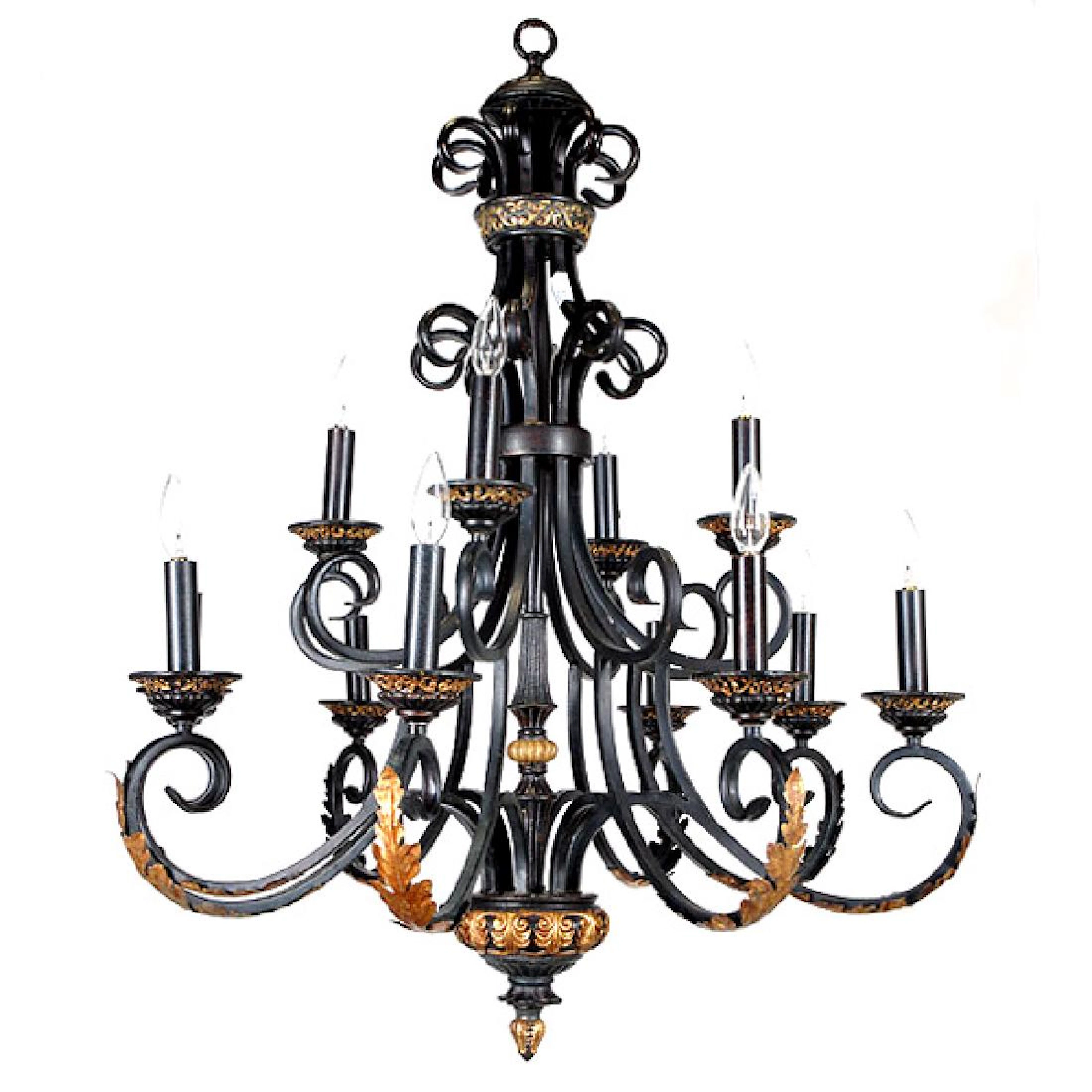 Golden Acanthus Chandelier