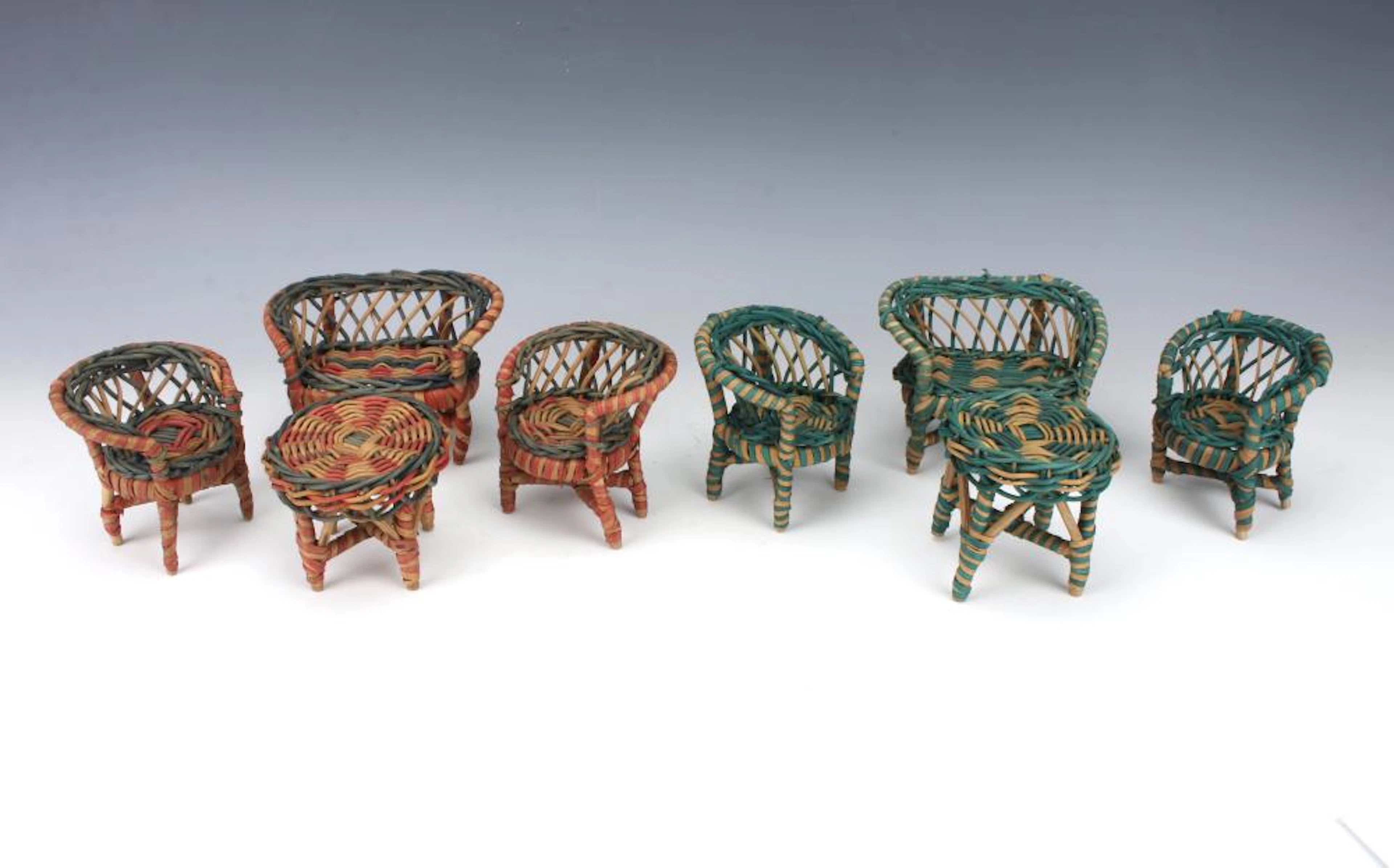 MEXICAN FOLK ART DOLLHOUSE FURNITURE