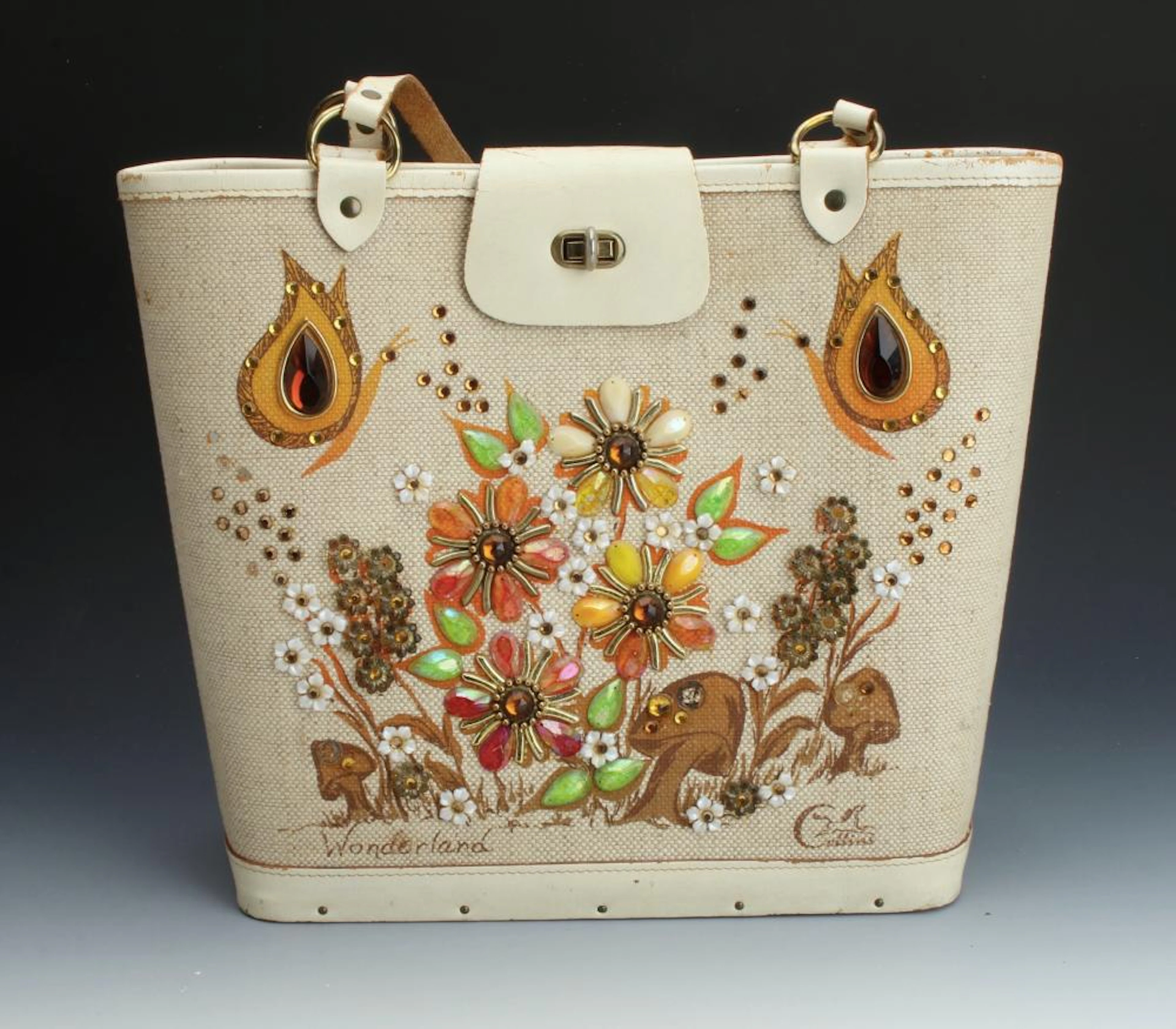 ORIGINAL VINTAGE ENID COLLINS JEWELED PURSE