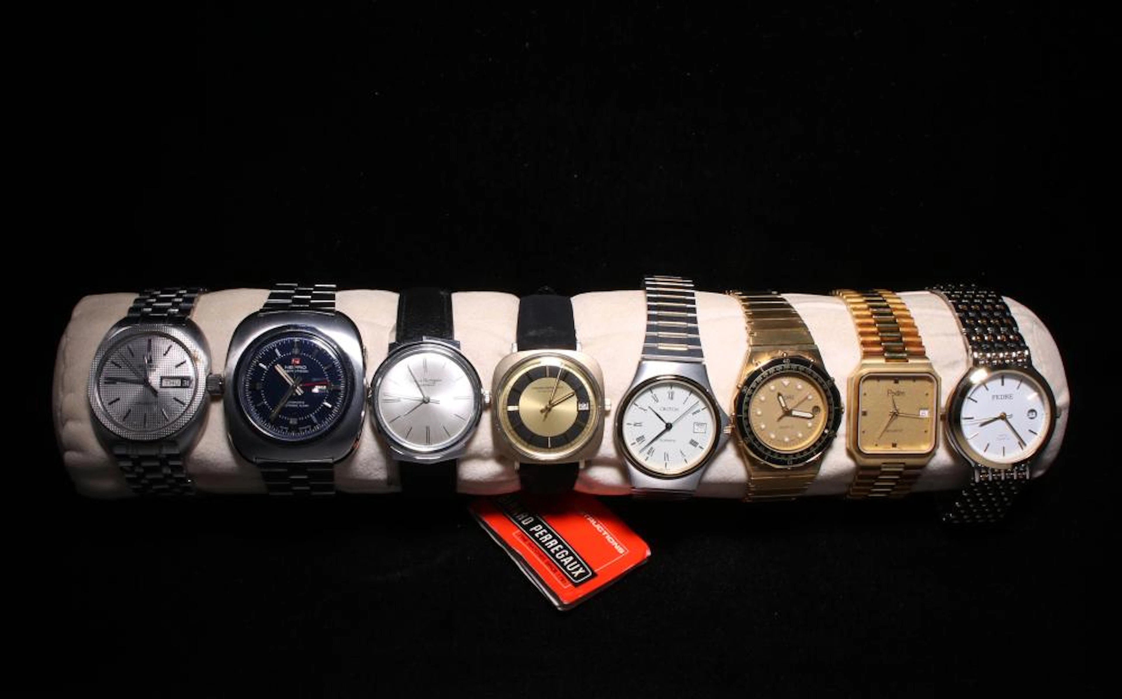 8 MEN'S WATCHES G. PERREGAUX, UNIVERSAL, CROTON