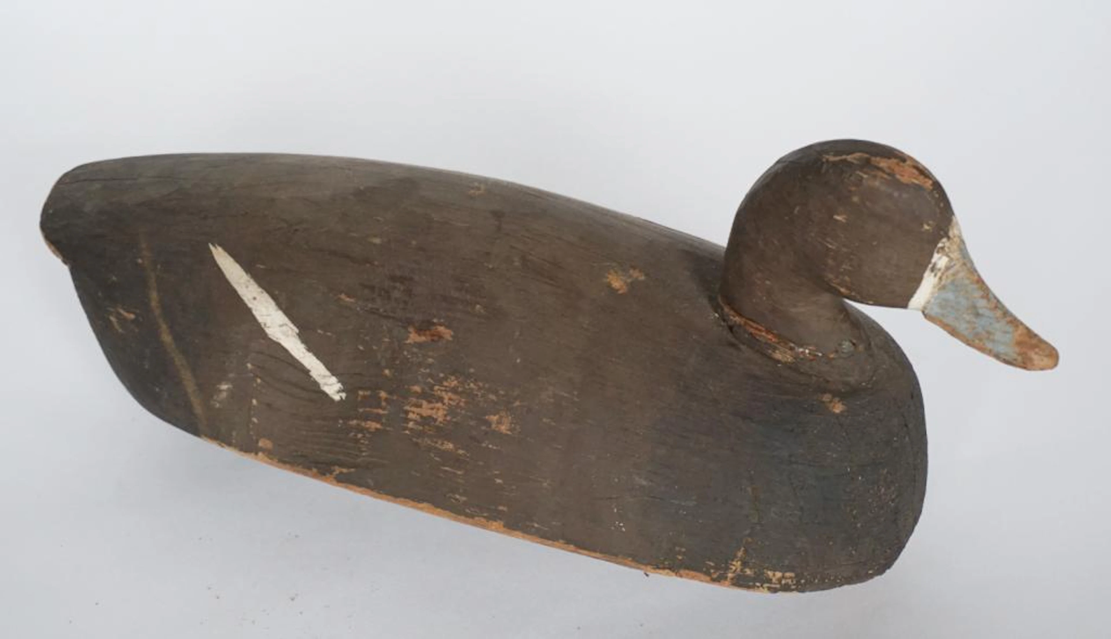 Southern Antique Blue Bill Hen Duck Decoy