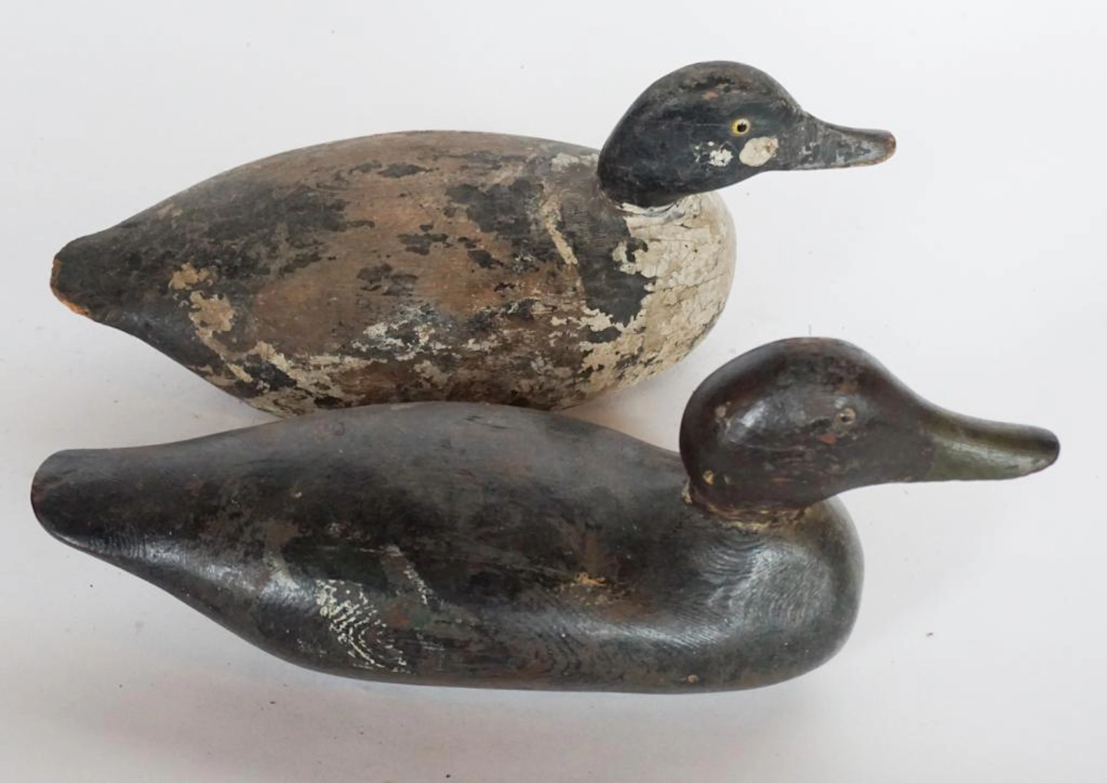Two Antique Carved & Painted Duck Decoys