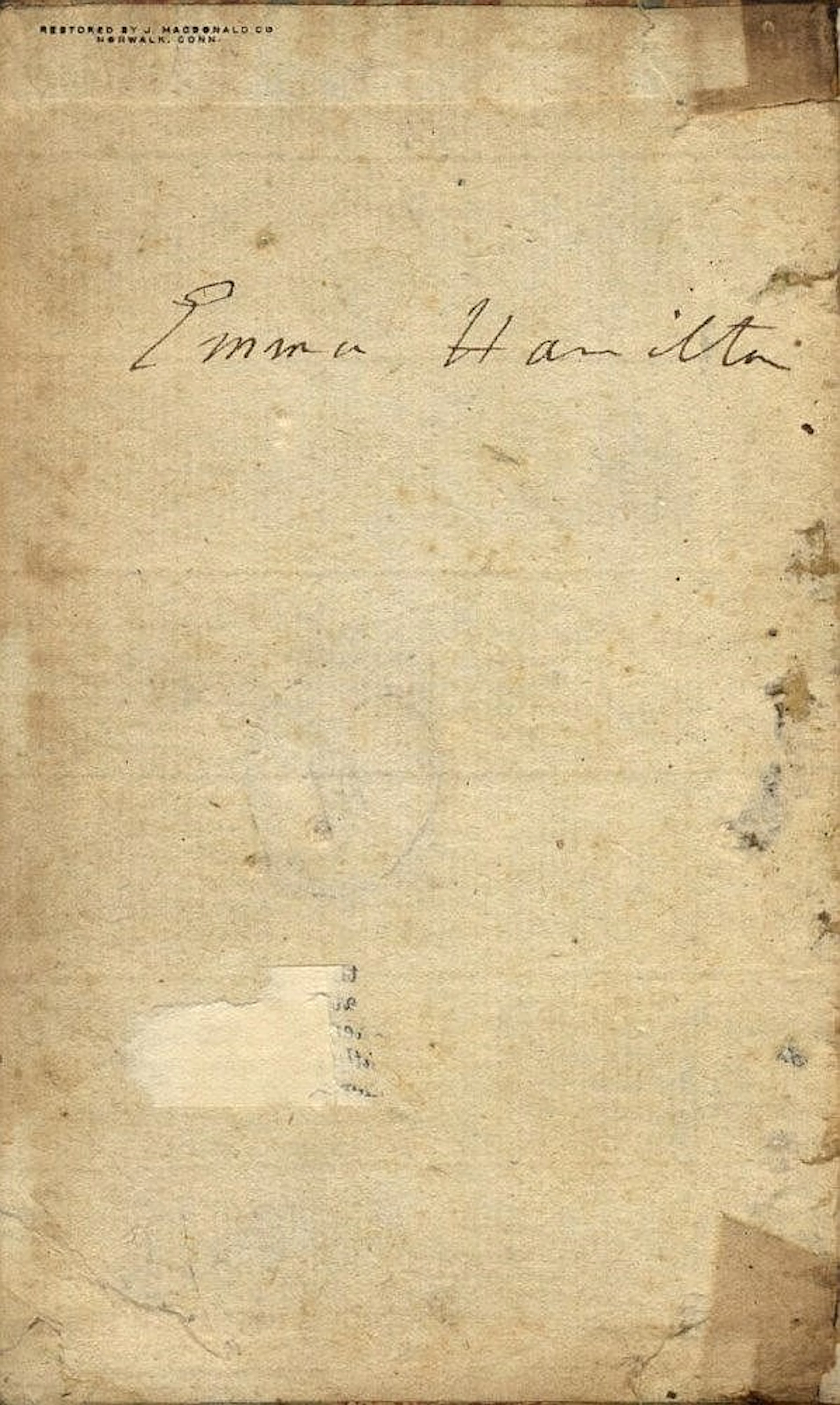 HAMILTON & NELSON: HAMILTON EMMA (1765-1815) Wife of Sir Wil