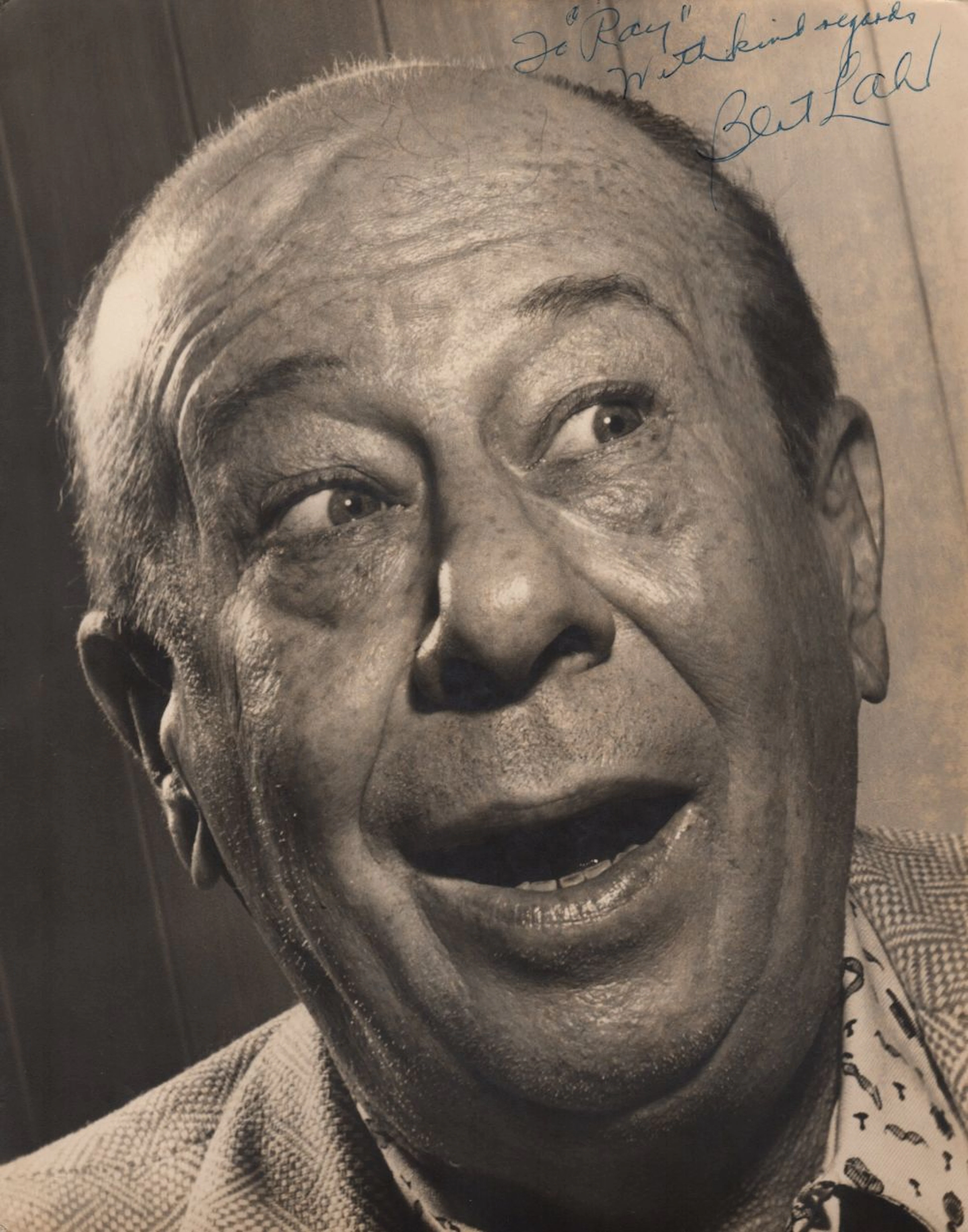 LAHR BERT: (1895-1967) American Comic Actor