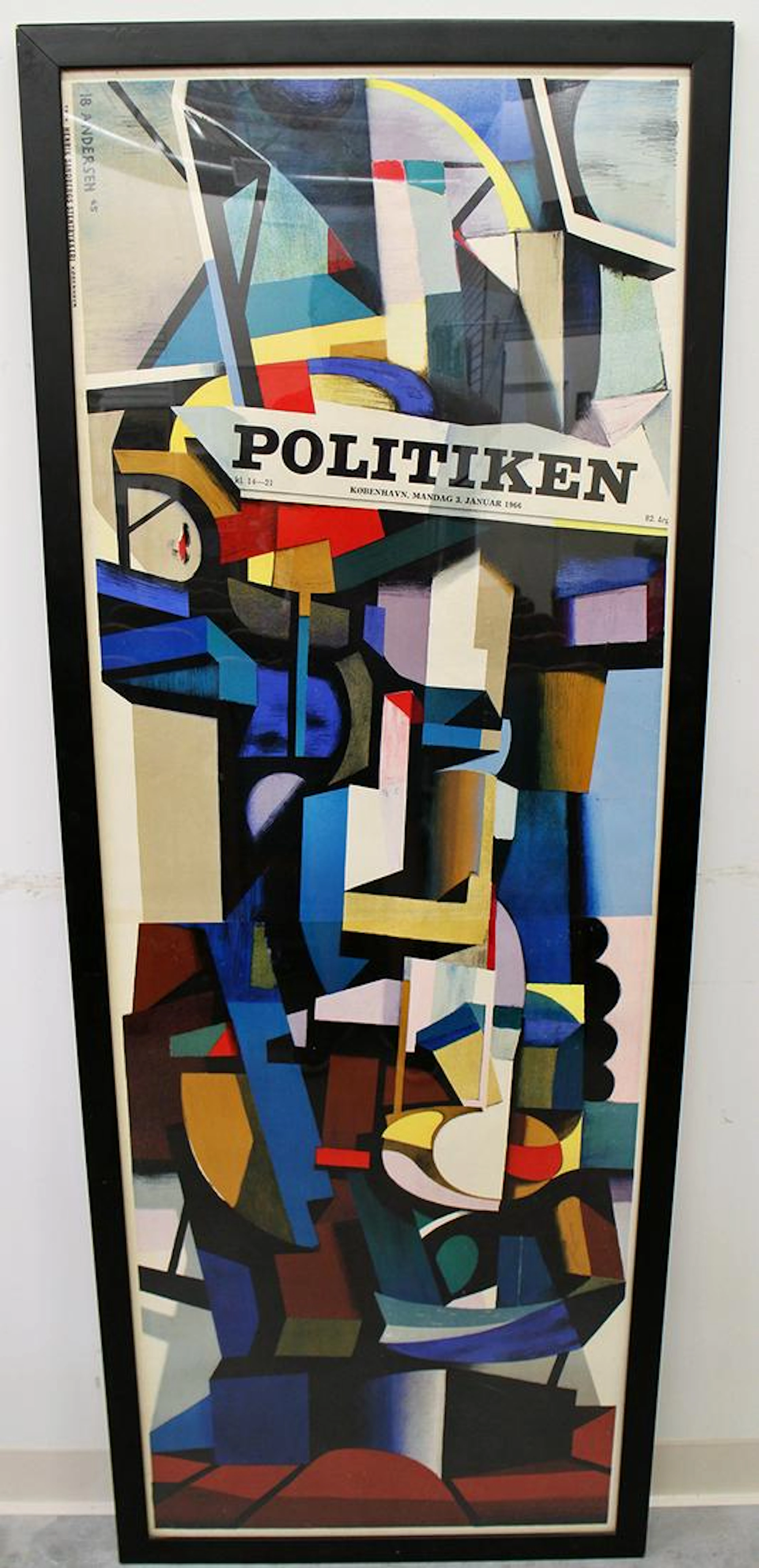 Ib andersen cubist politiken poster