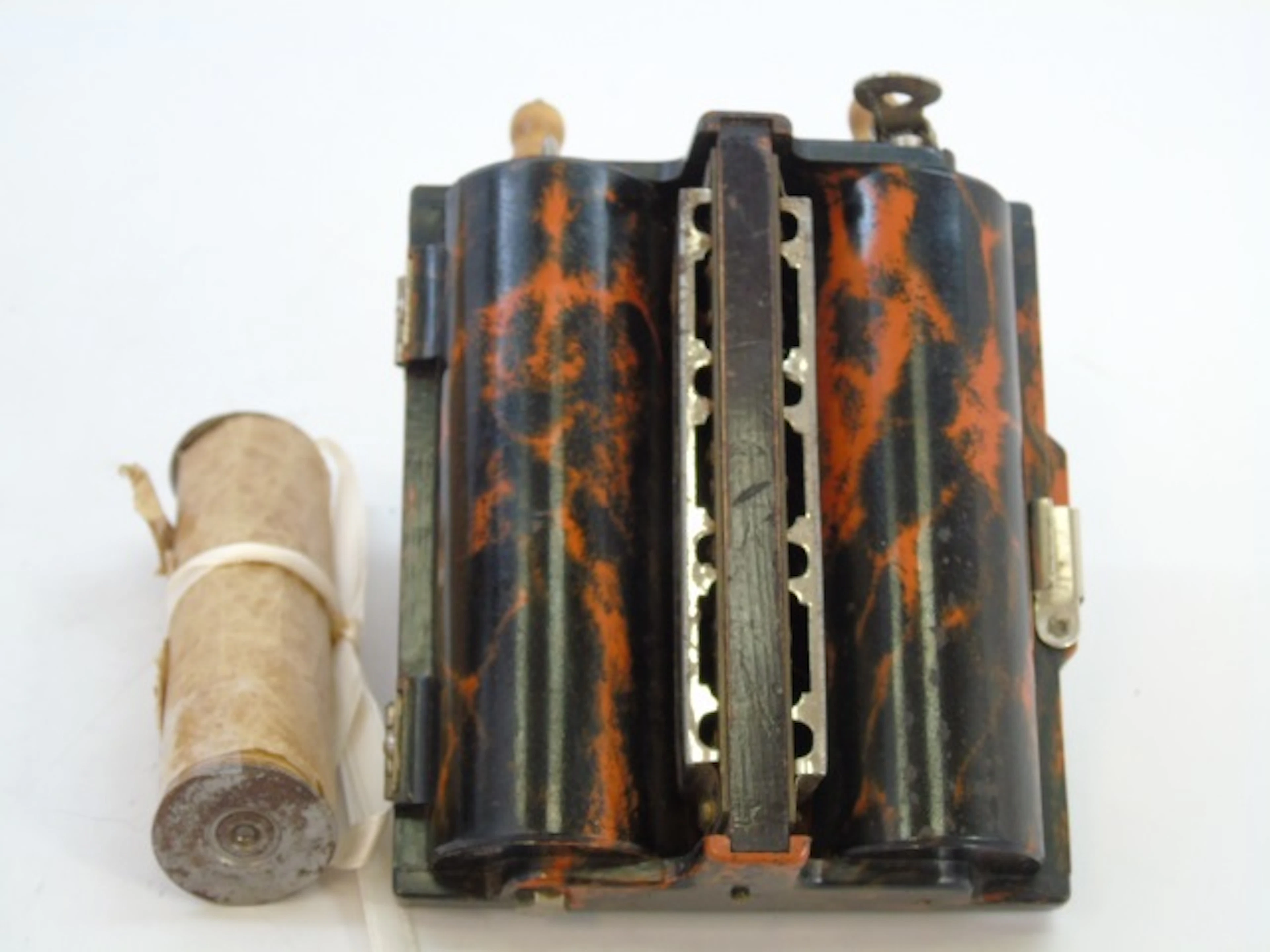 Antique Marbled Bakelite Rolmonica Harmonica