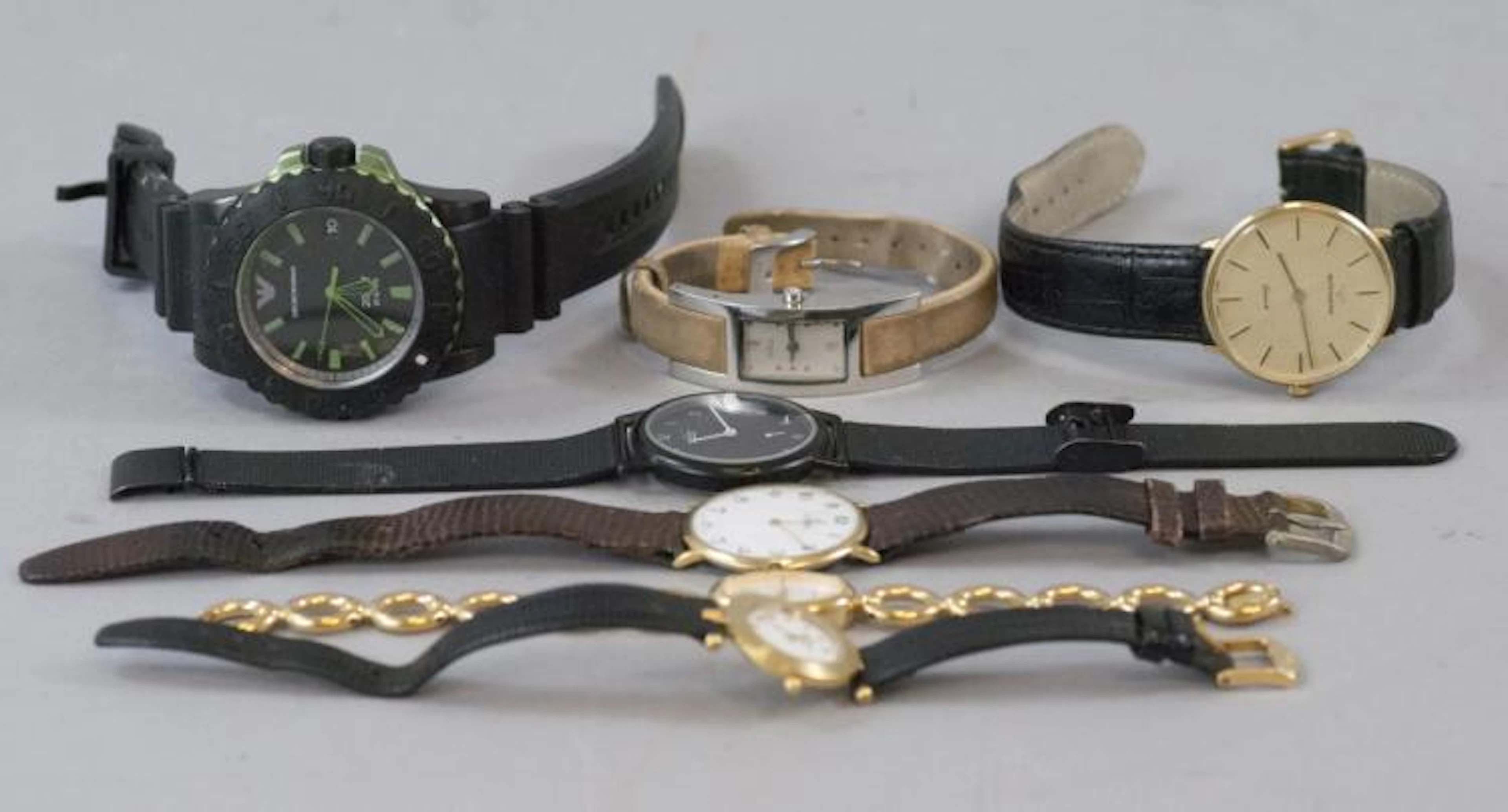 Group of Vintage Wrist Watches Including Armani