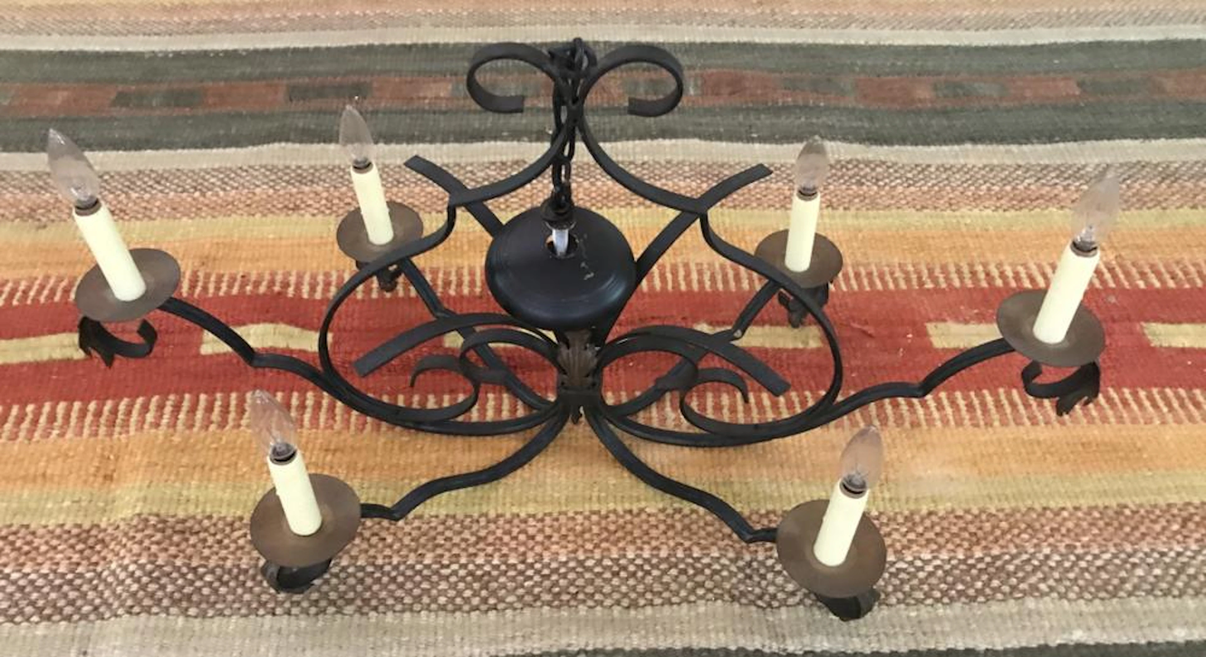 French Country Provencal Style Chandelier