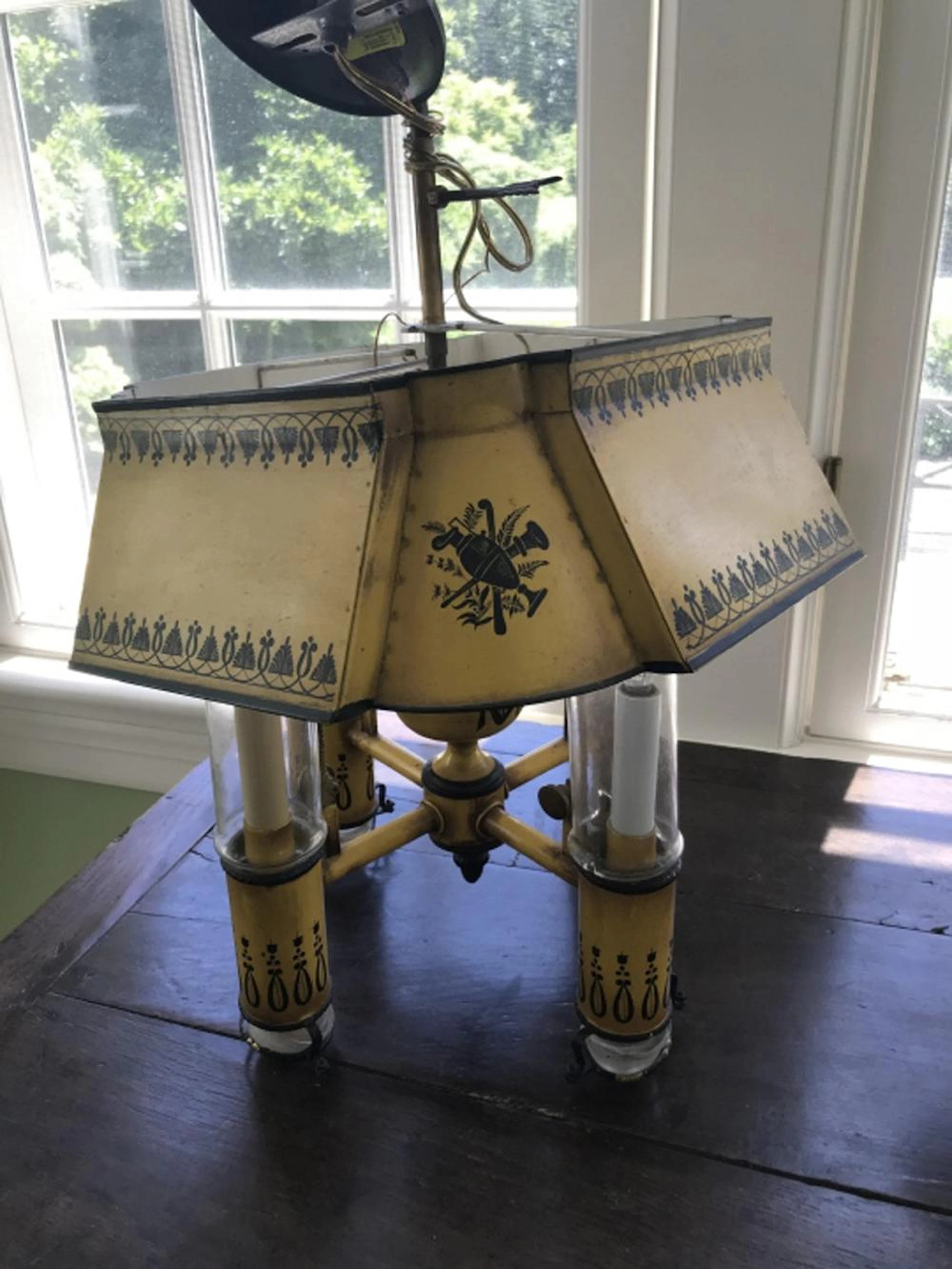 French Country Provencal Style Tole Chandelier