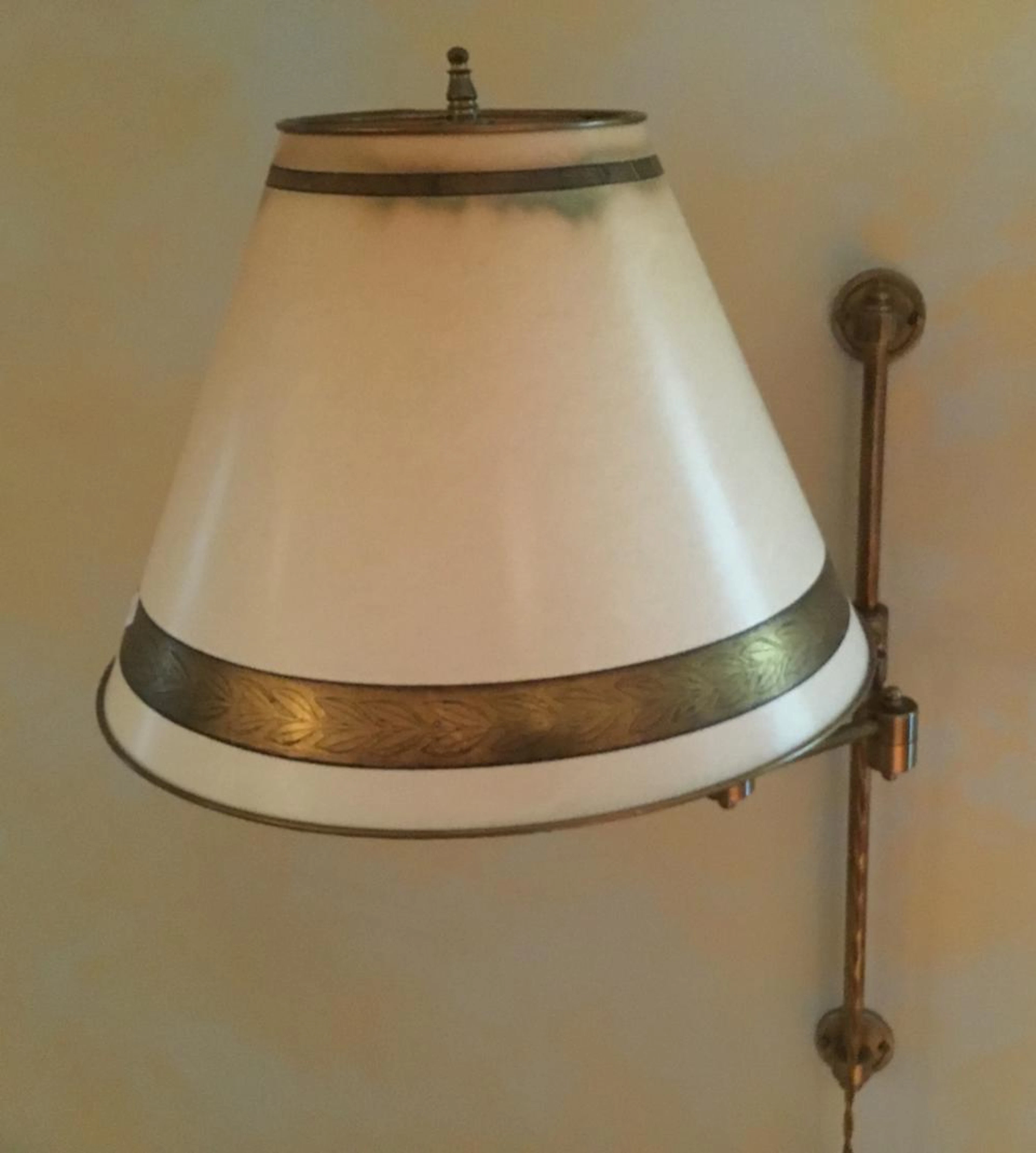 Pair Traditional Style Brass Wall Sconces