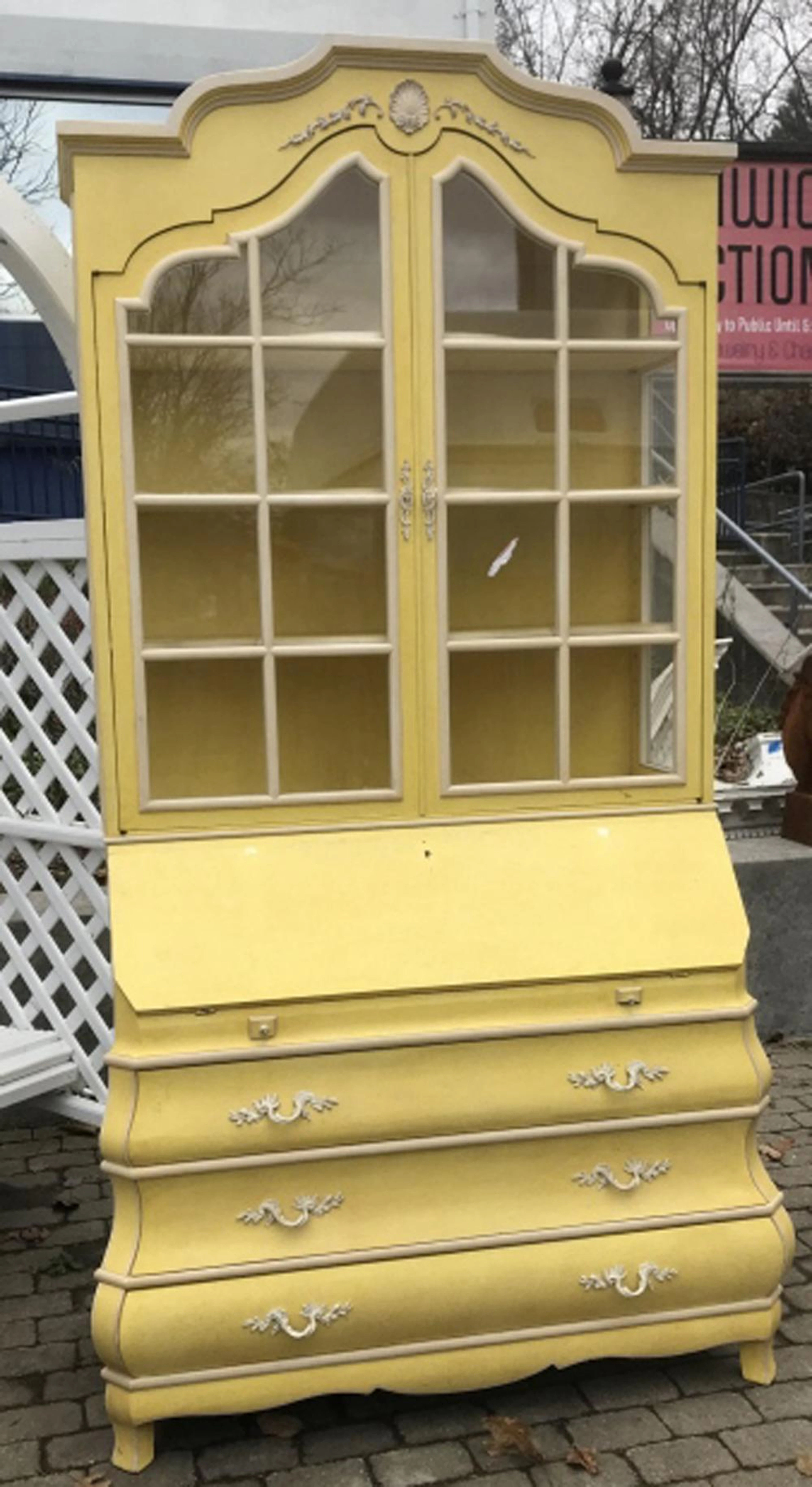 Baker Furniture Decorated Venetian Secretary Desk