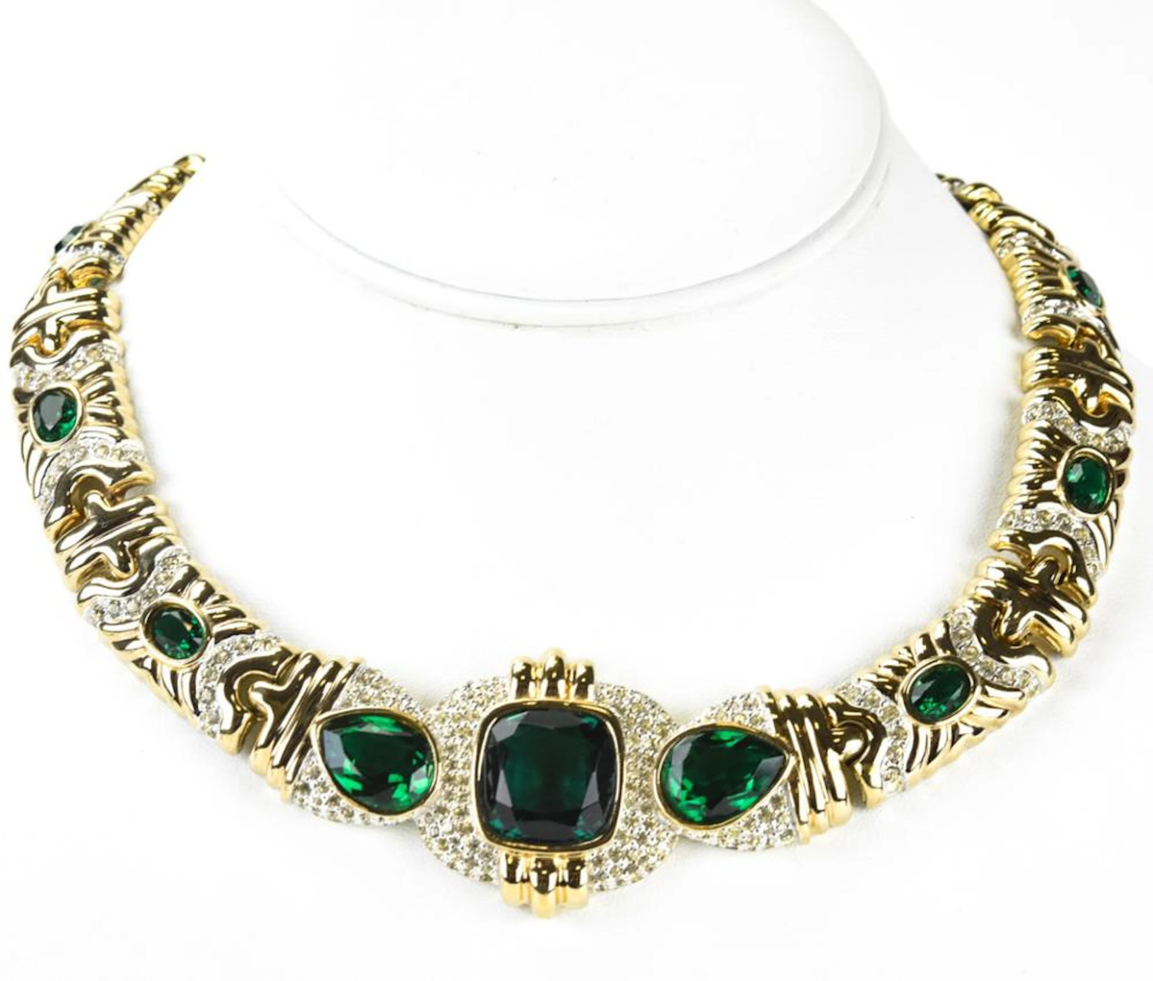 Panetta Bulgari Style Panel Collar Necklace