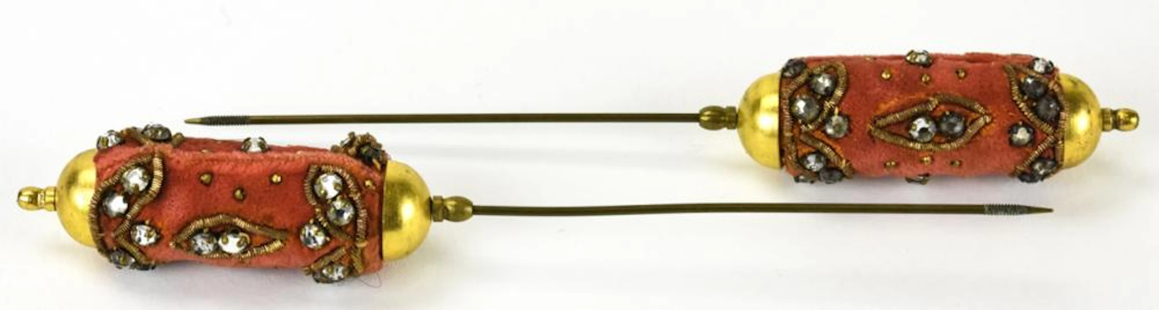 Vintage C 1960s Pair of Hat Pins by Lina Baretti