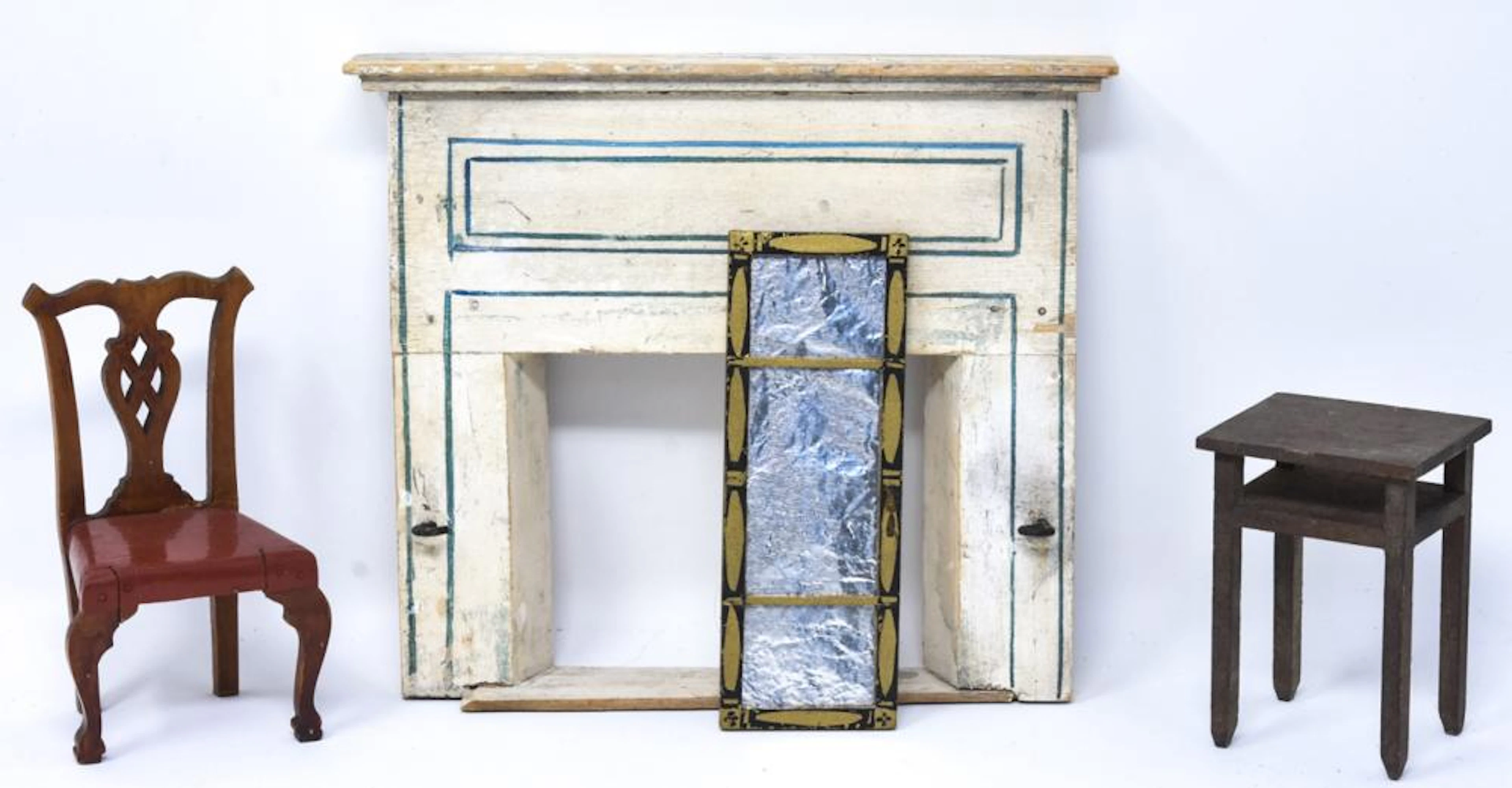 Antique Dollhouse Tynietoy Furniture Group