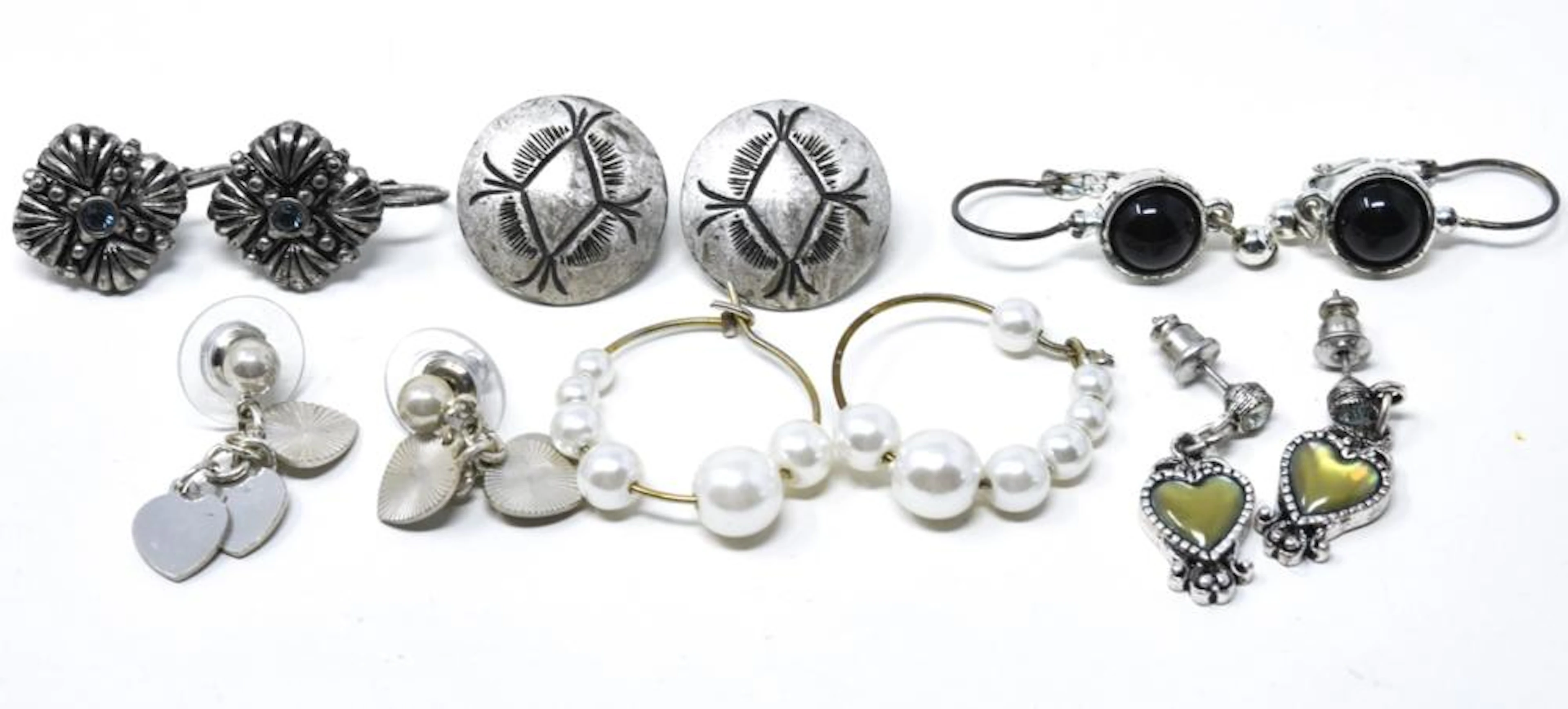 Collection of Vintage Costume Earrings Incl Guess