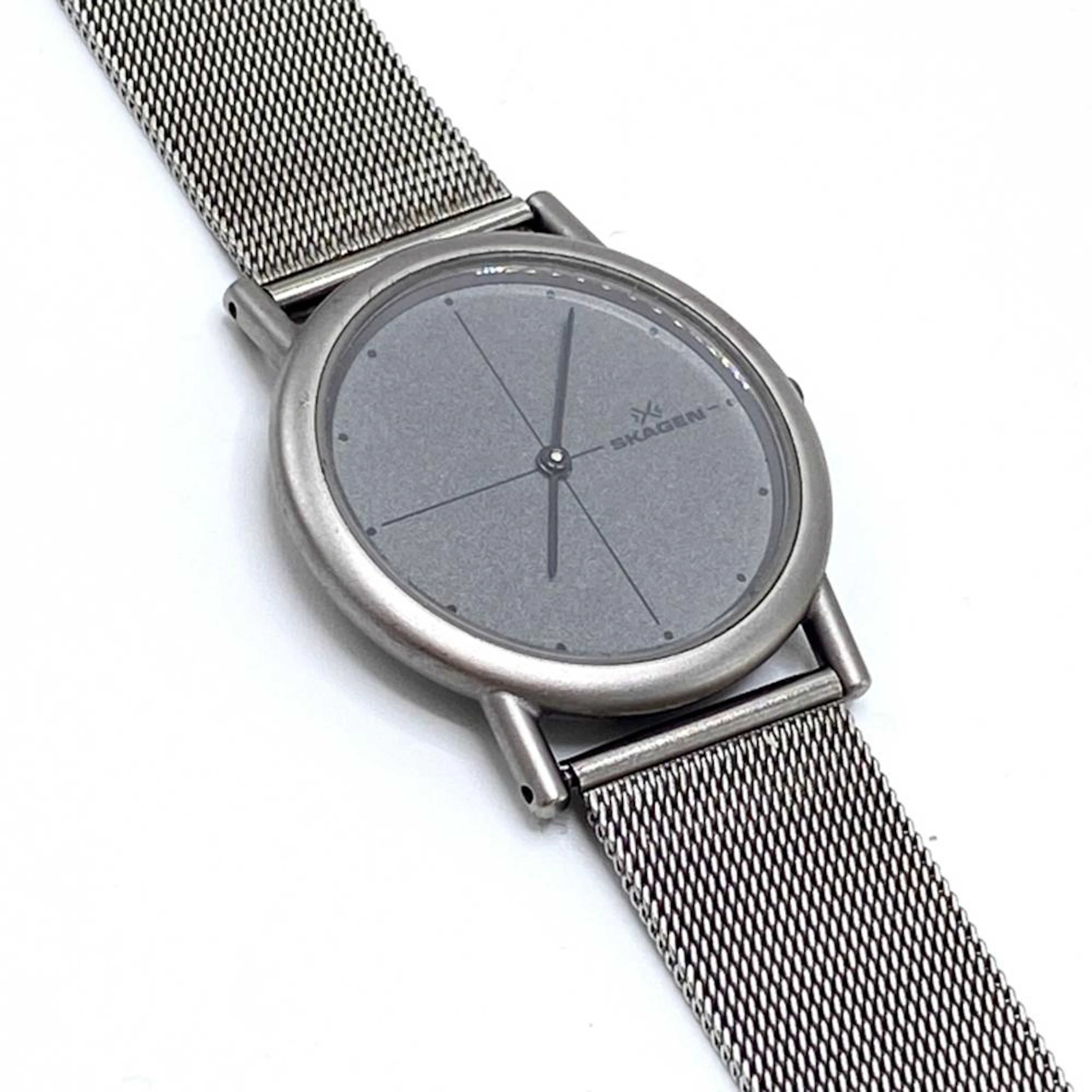 Vintage Skagen Stainless Steel Jorst Quartz Watch