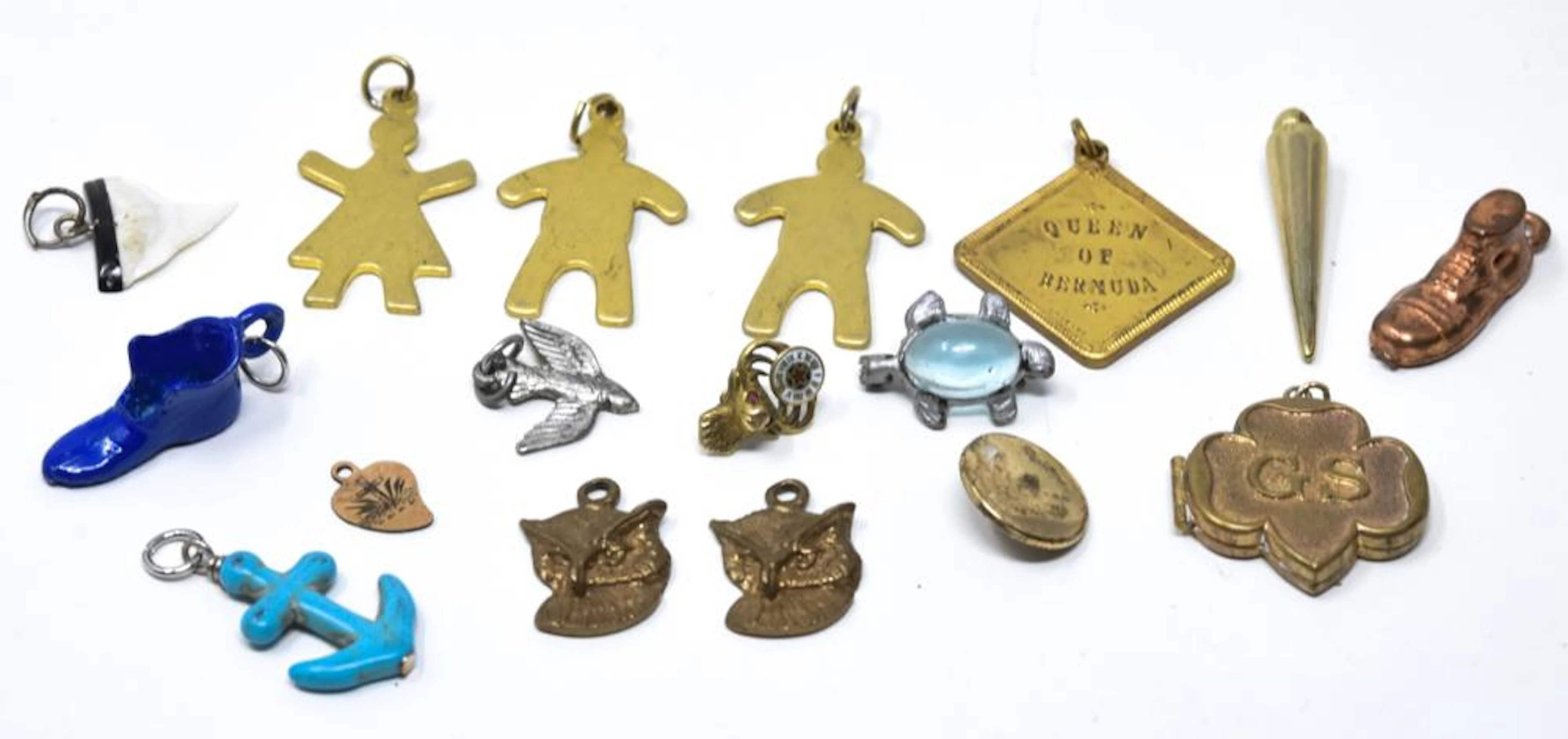 Jelly Belly Pin & Vintage Costume Jewelry Charms