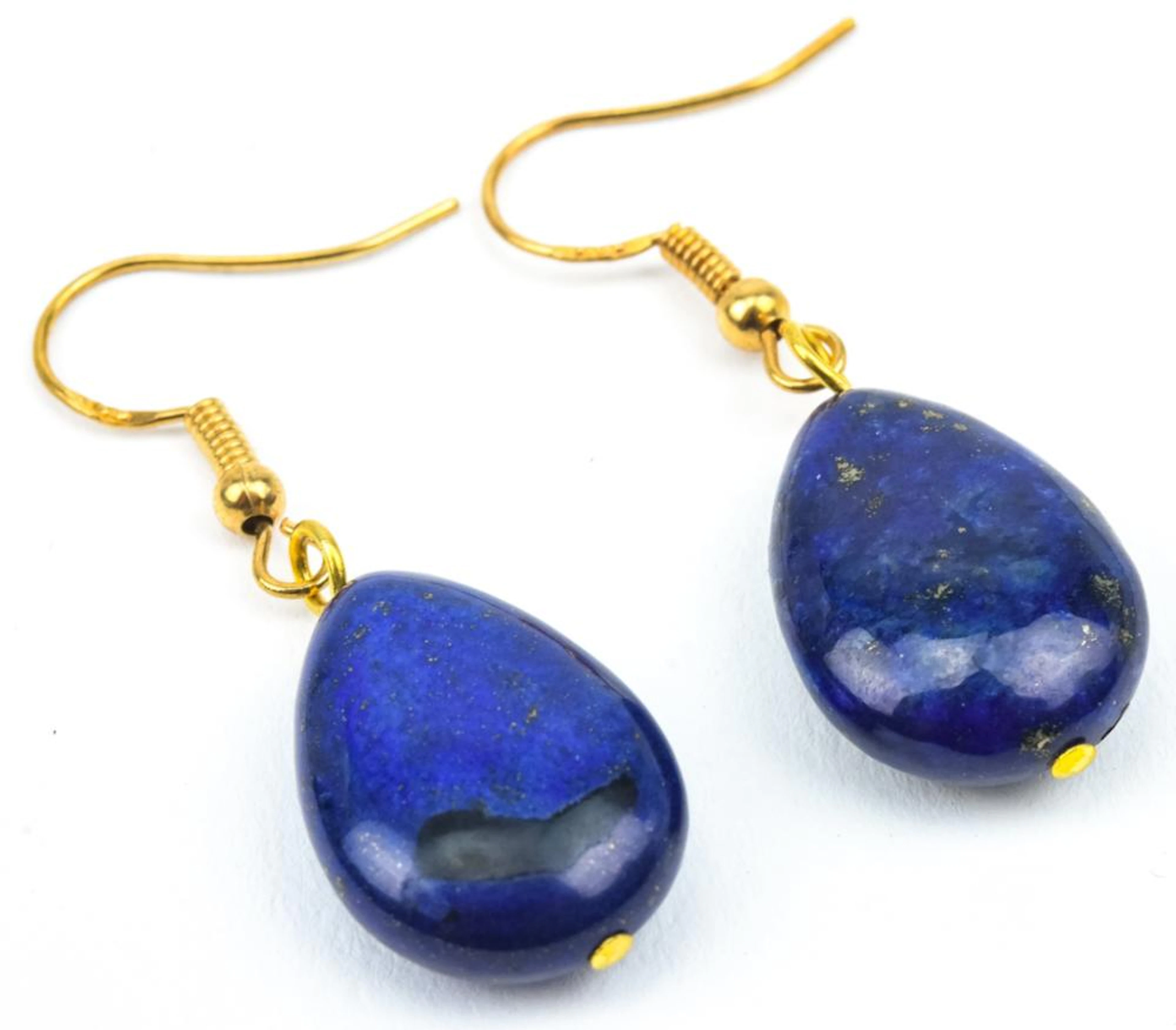 Pair of Vermeil Sterling & Lapis Lazuli Earrings