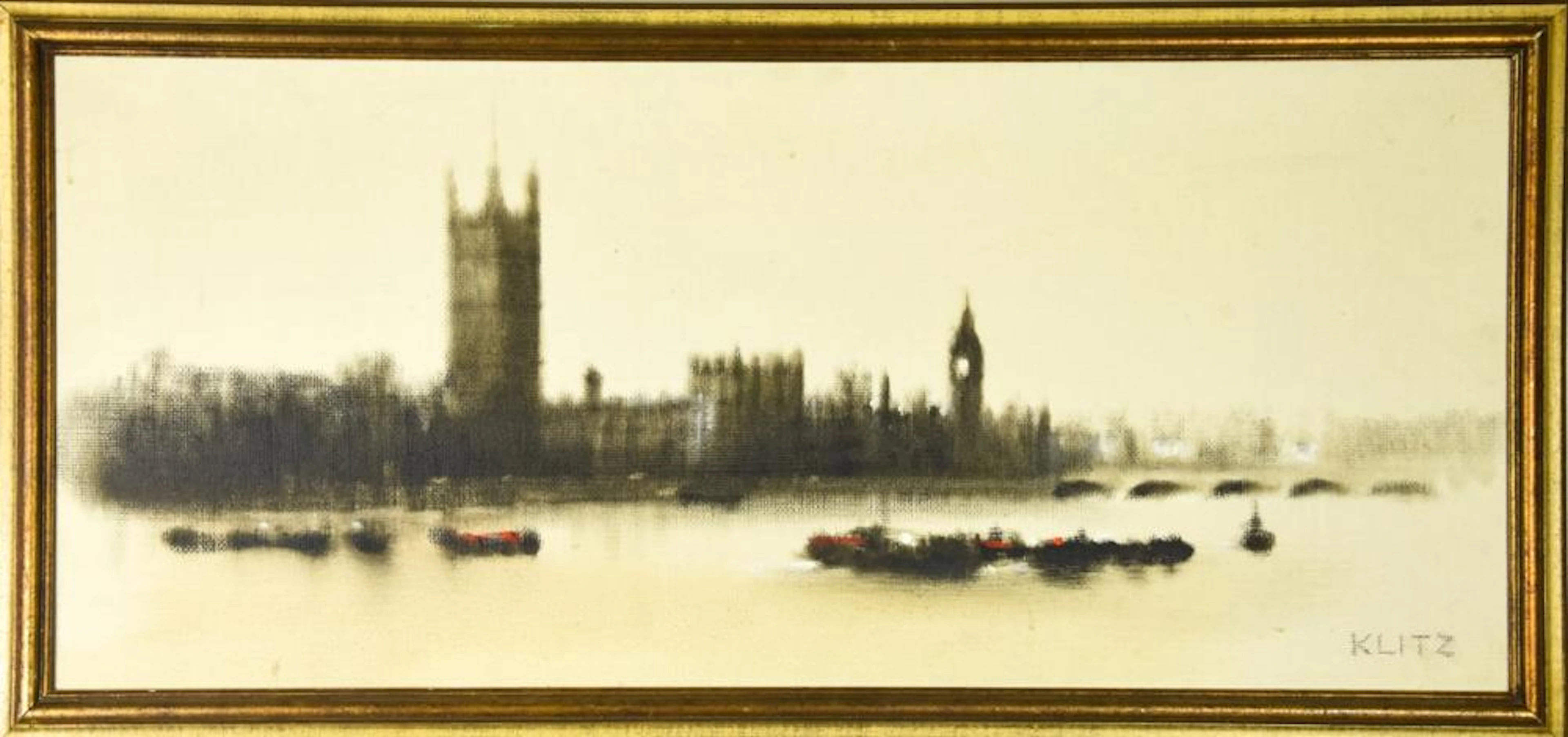 London Houses of Parliament Painting by Klitz