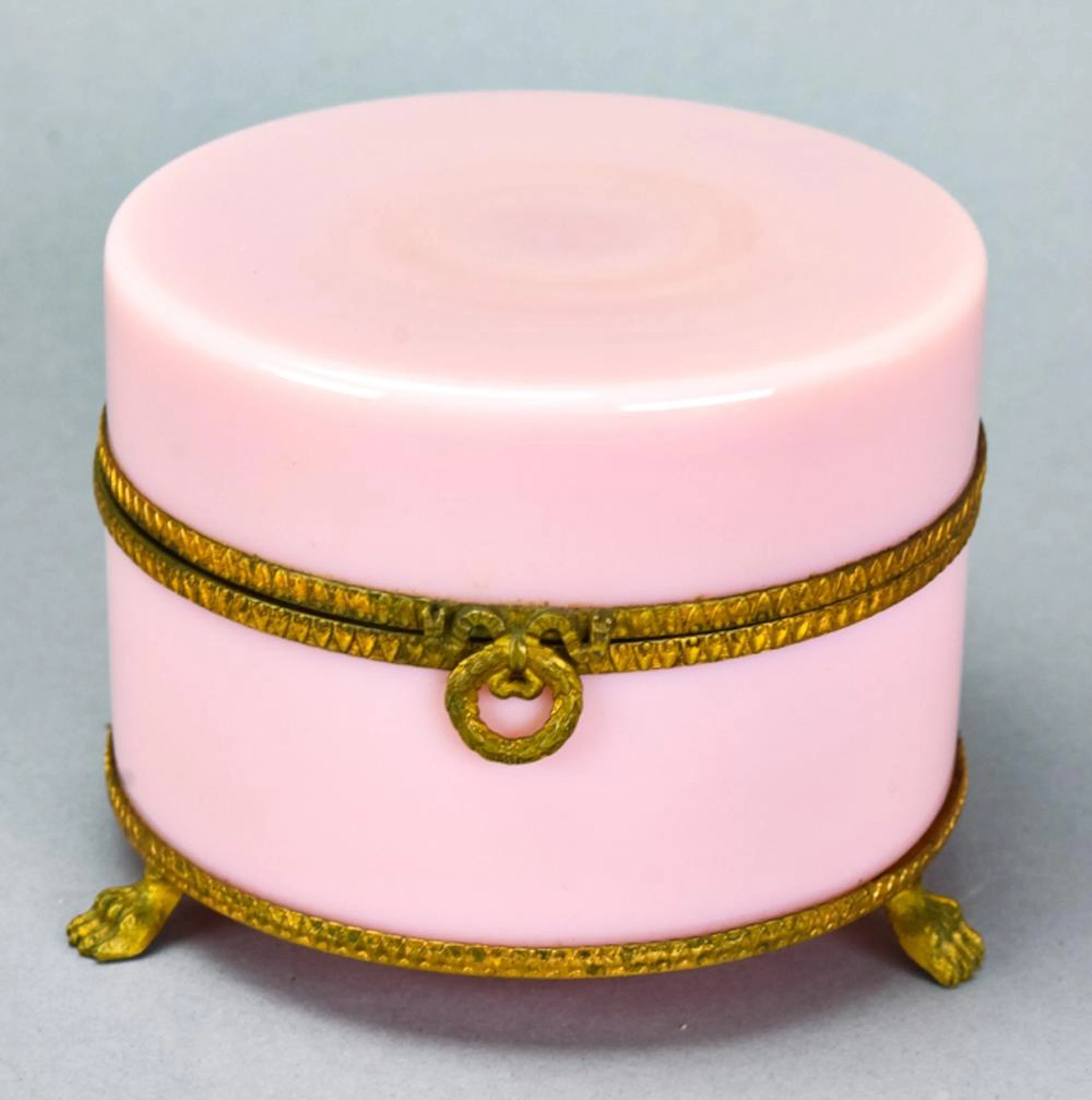 Antique Opaline Glass & Ormolu Vanity Box