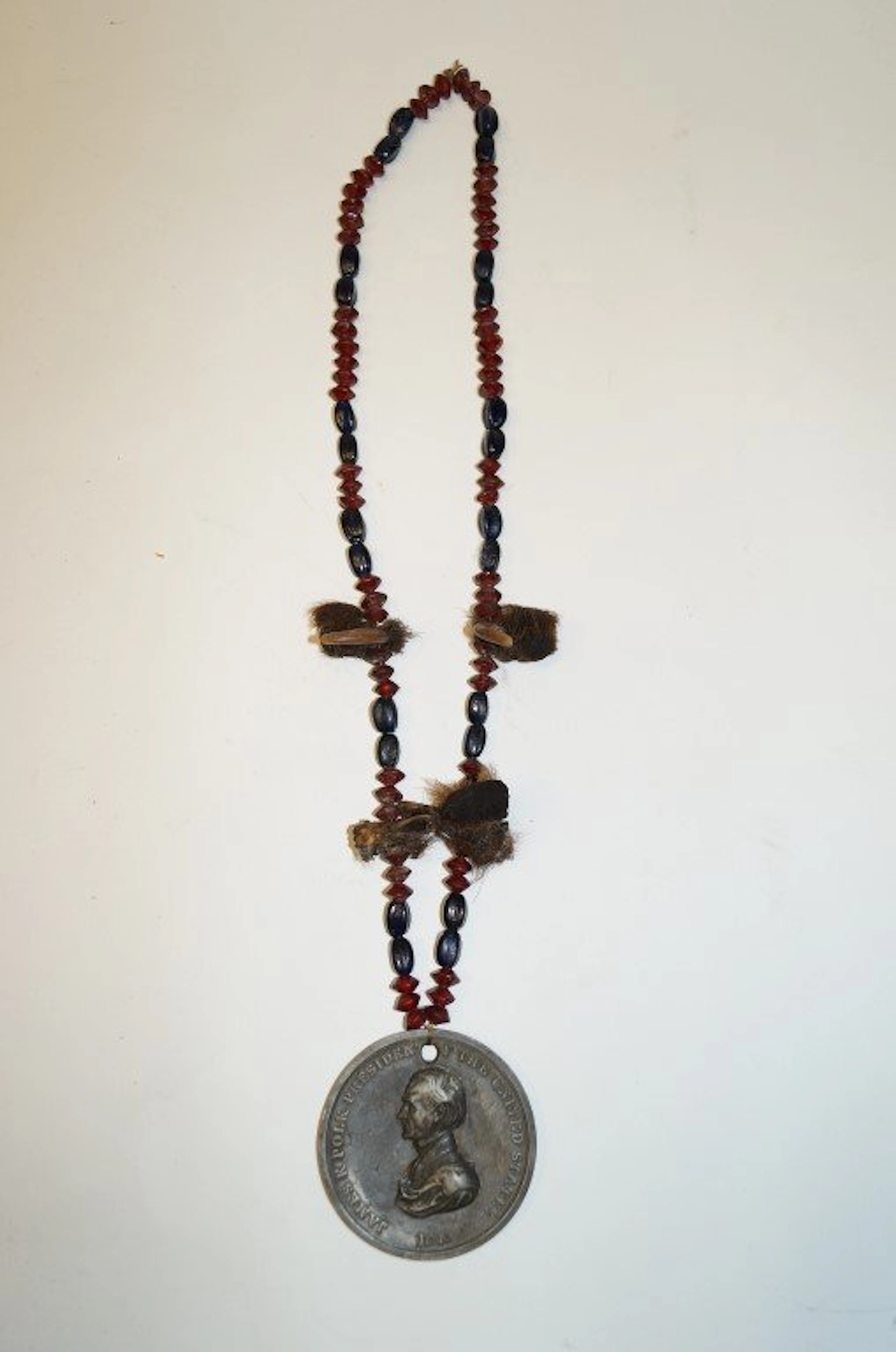 James Polk Peace Medal with Trade Beads