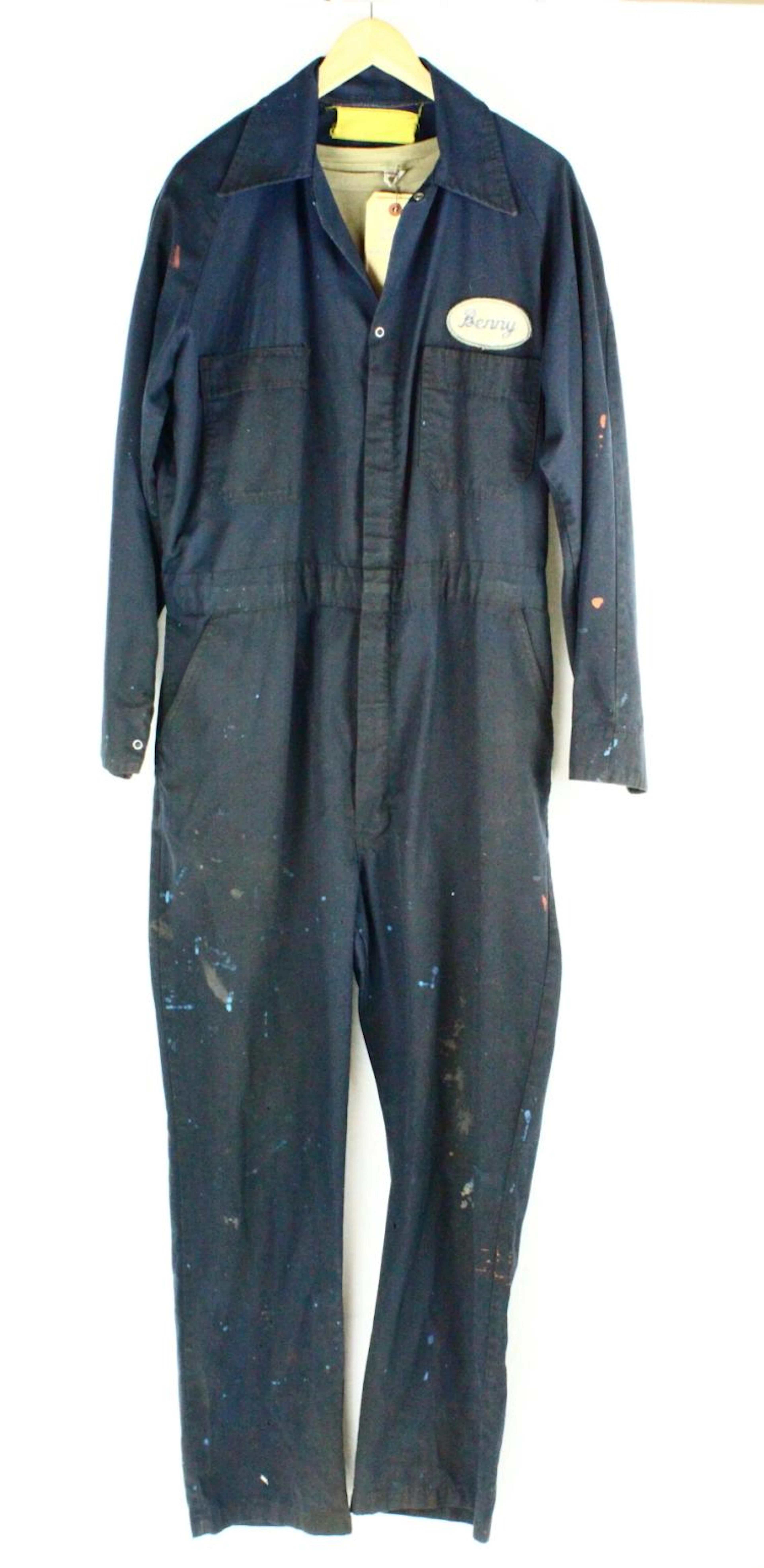 Aidan Quinn Screen Worn "Benny & Joon" Dark Blue Coveralls Outfit W/Wardrobe Tags, COA, & Still Photo From The Film