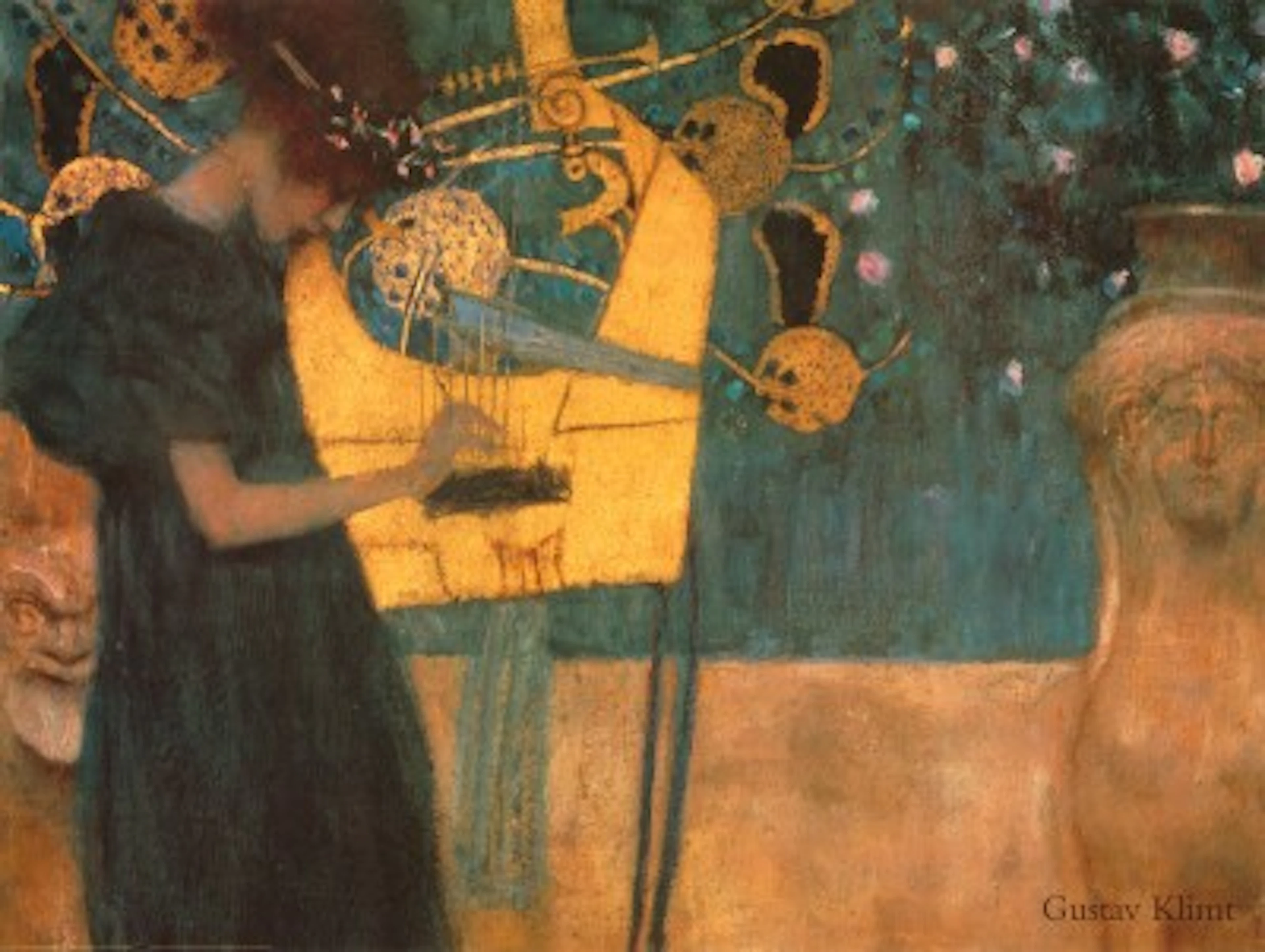 26T: Musique - by Gustav Klimt - 31.5 x 23.5 in