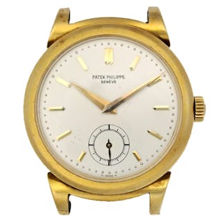 Scarce Vintage 1491 Patek Philippe Curly Lug 18k Gold Wrist Watch