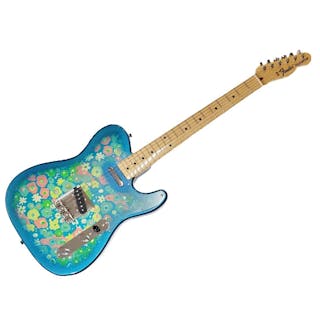 Fender Telecaster Japan Blue Flower Electric Guitar with Hard Case