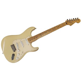 Fender Stratocaster USA Cream Colored Electric Guitar with Gig Bag