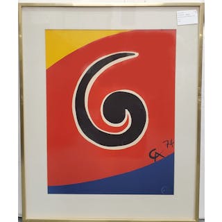 Alexander Calder Flying Colors Collection Color Lithograph Swirl