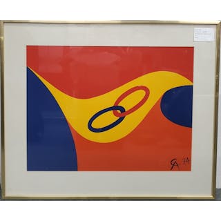 Alexander Calder Peace Color Lithograph Flying Colors Collection