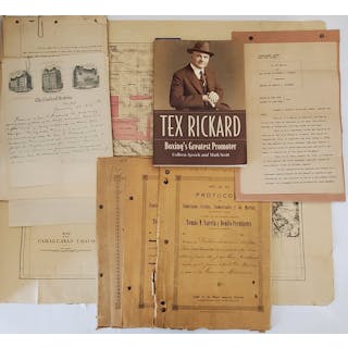 George Lewis Tex Rickard Land Deed Documents