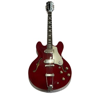 Epiphone Casino CH Electric Guitar with White Pick Guard and Cherry Finish