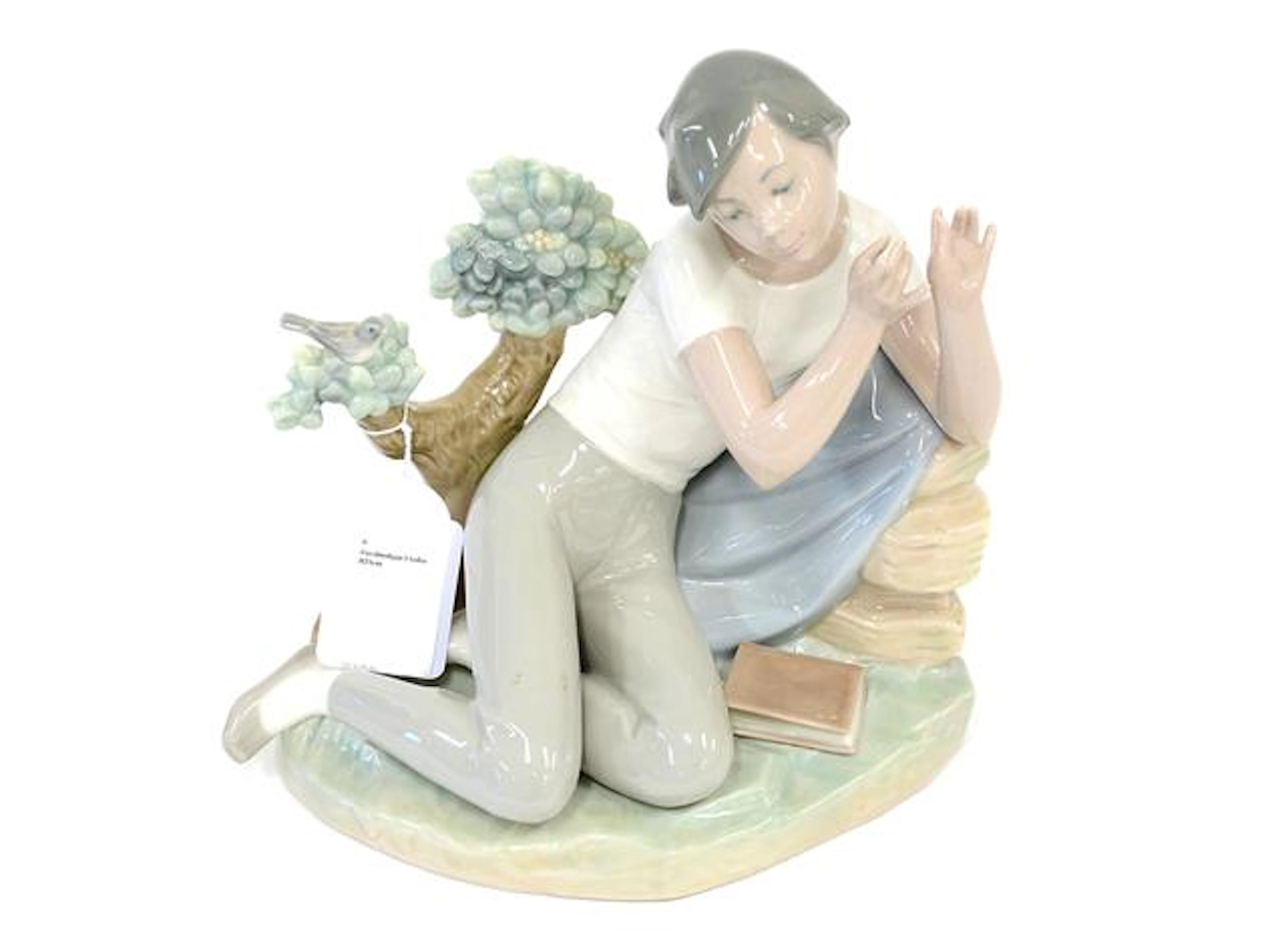 Porslinsfigur Lladro "Drömmande pojke" H21cm
