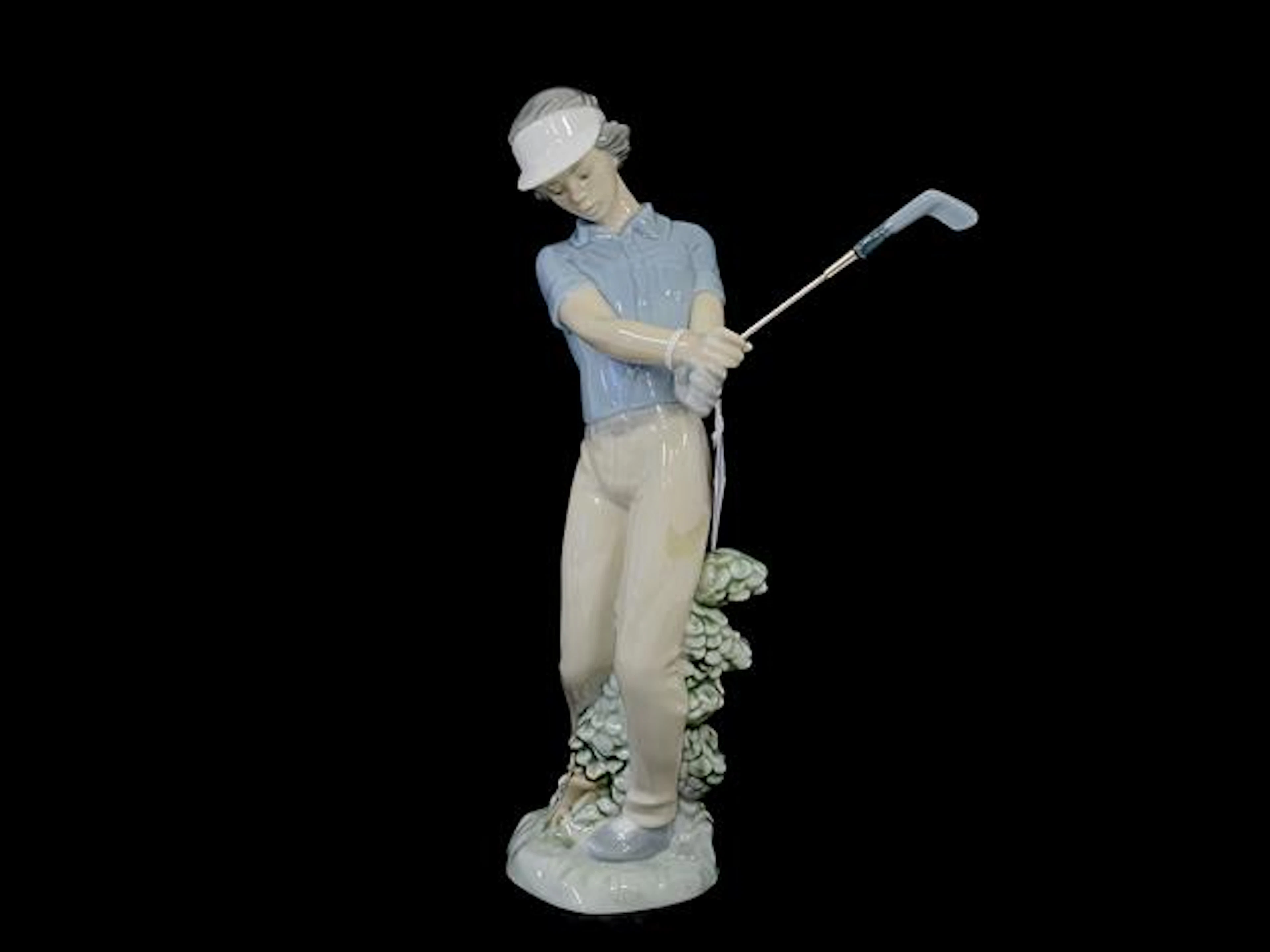 Porslinsfigur Lladro Golfkille H25cm