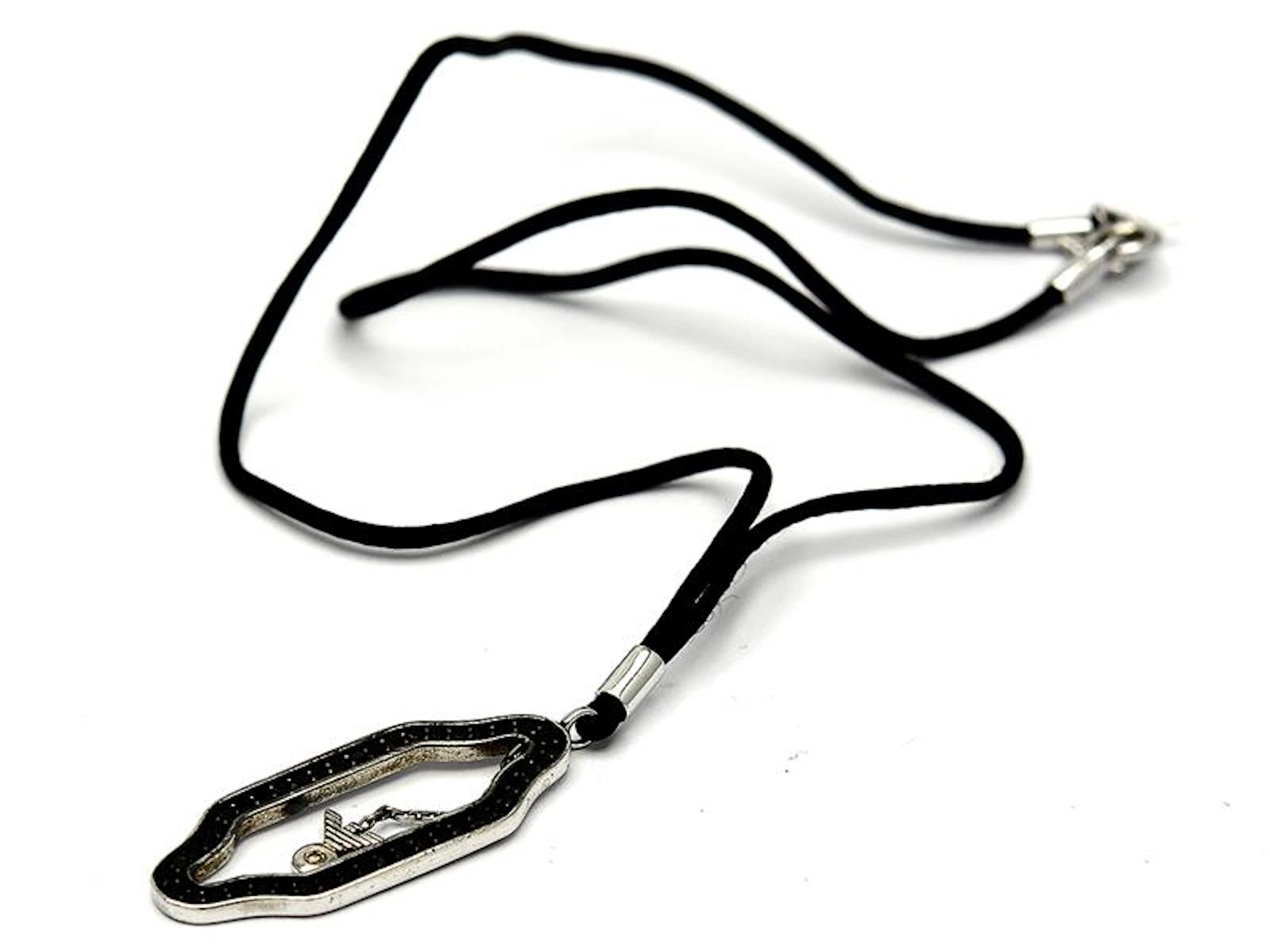 Halsband S925 brv4,9g Emporio Armani med snörband 41cm i ask